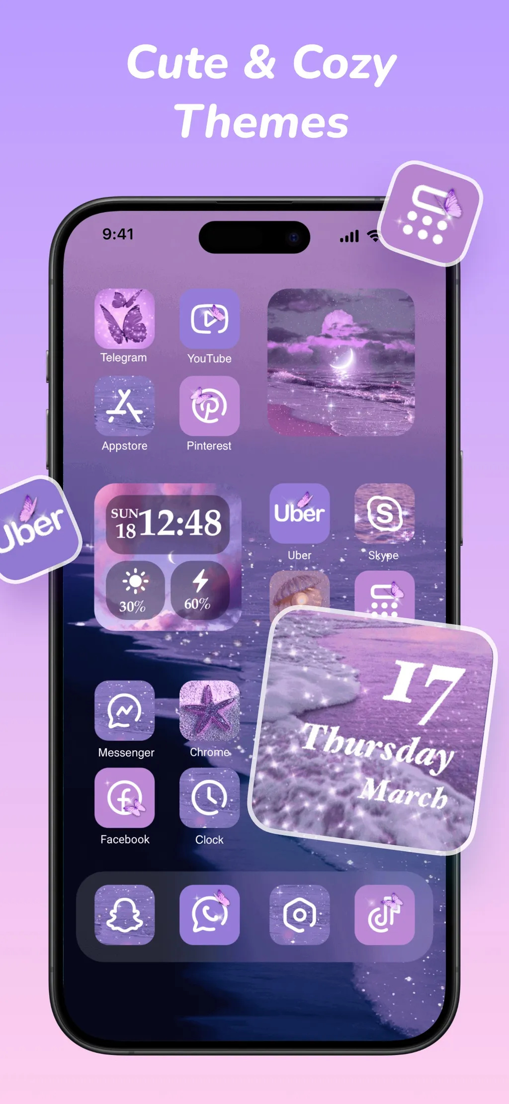 Cool Themes & Fonts: Cute Text App Store screenshot 6