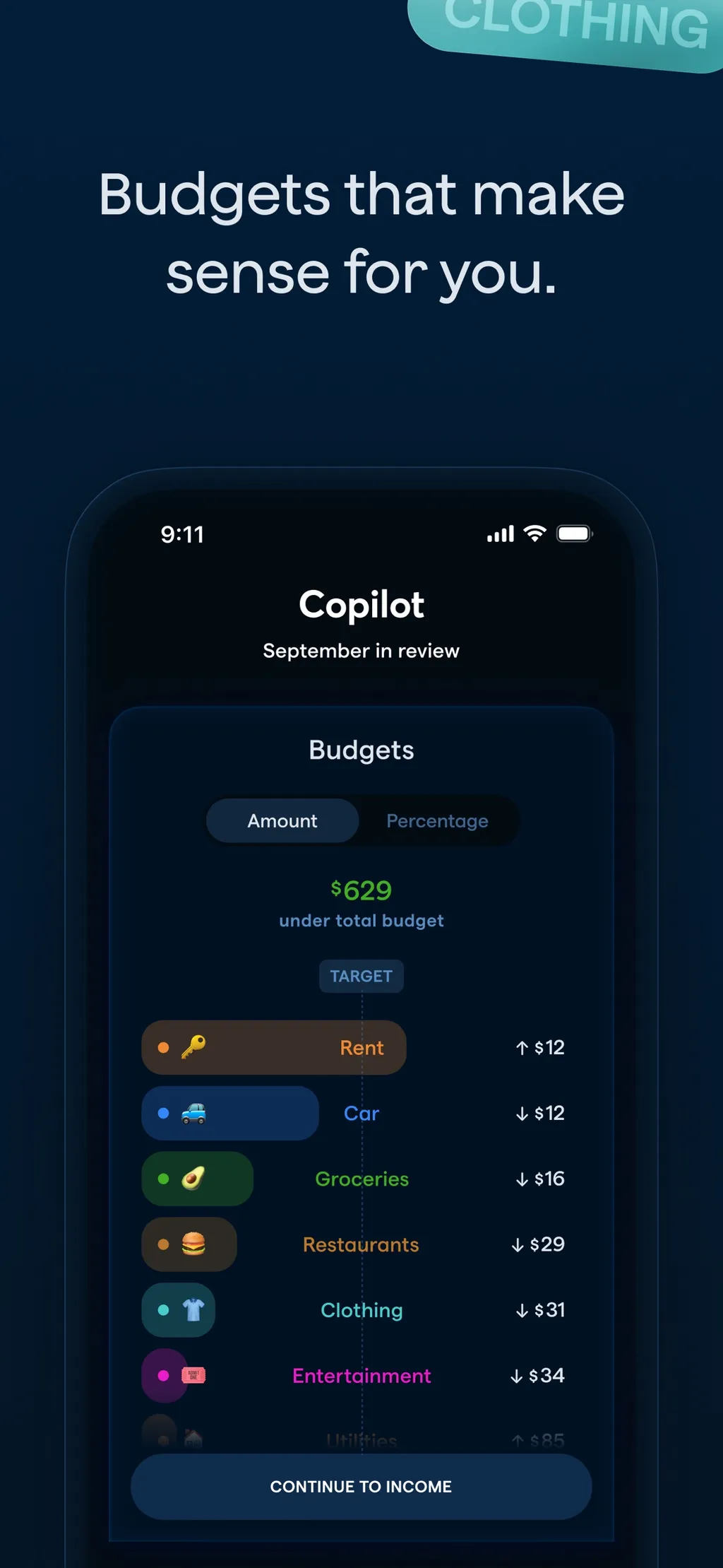 Copilot: Track & Budget Money App Store screenshot 4