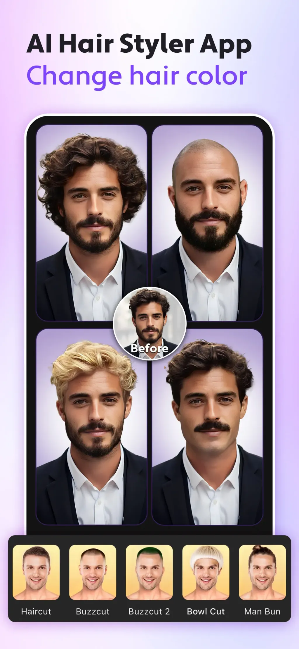 Cosmo: AI Editor, Hair Filters screenshot 1