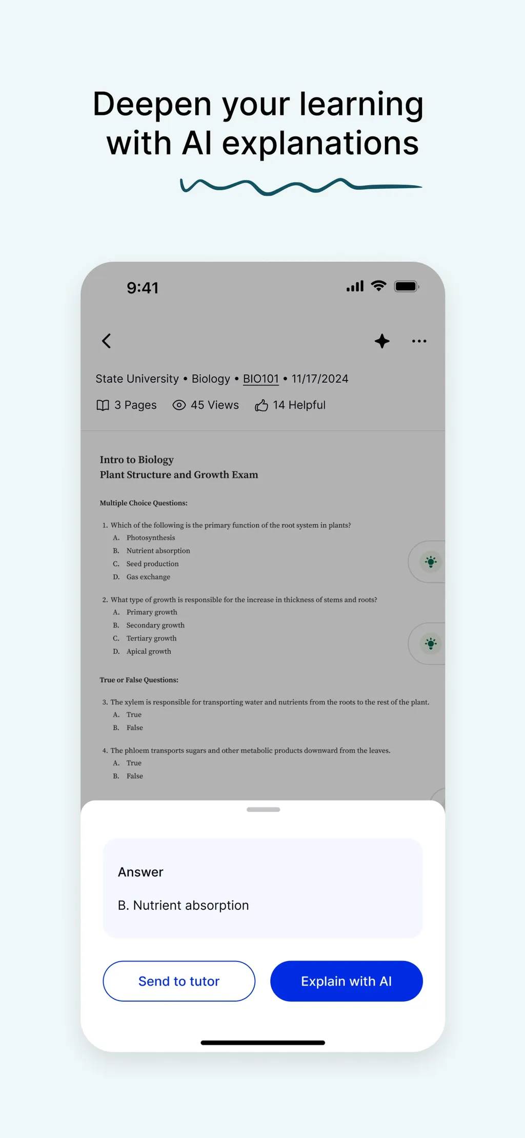 Course Hero: AI Homework Help App Store screenshot 6