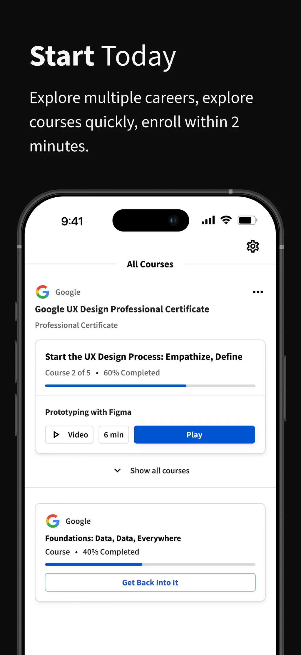 Coursera: Grow your career App Store screenshot 5