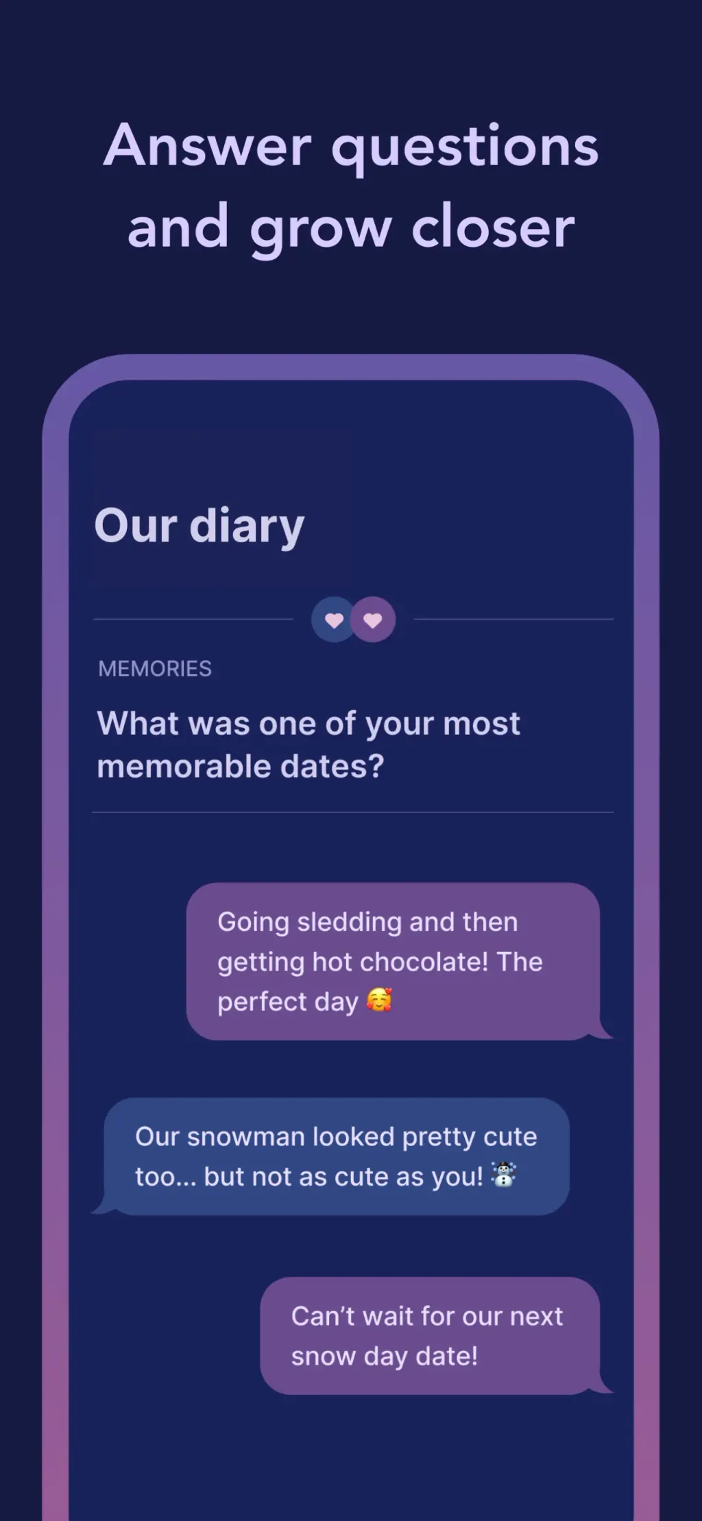 Cozy Couples: Relationship App App Store screenshot 2