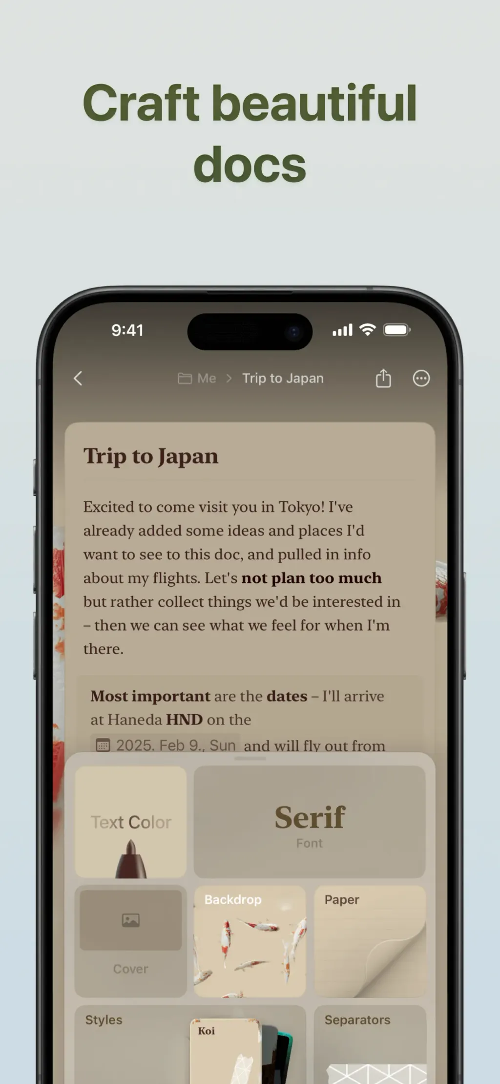 Craft - Docs and Notes Editor screenshot 1