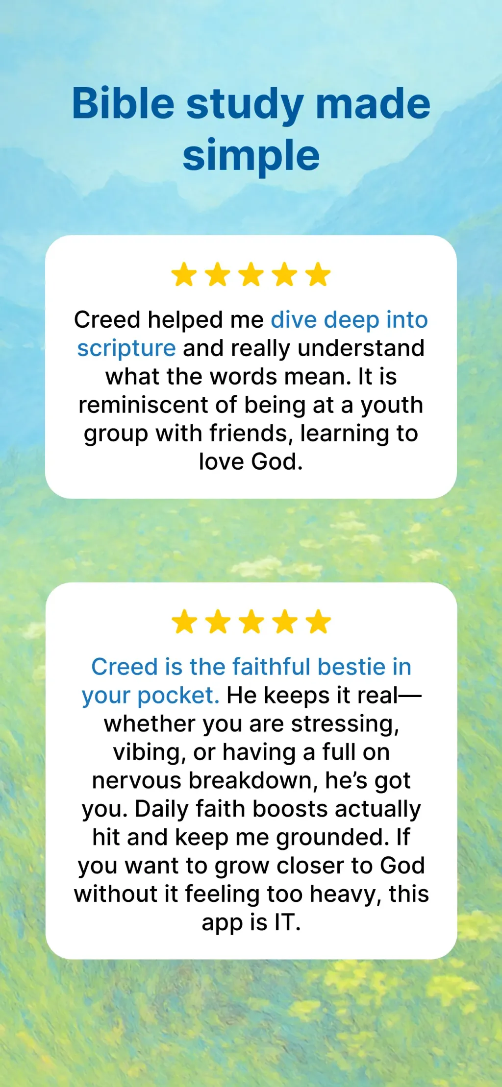 Creed: Bible Chat & Companion screenshot 1