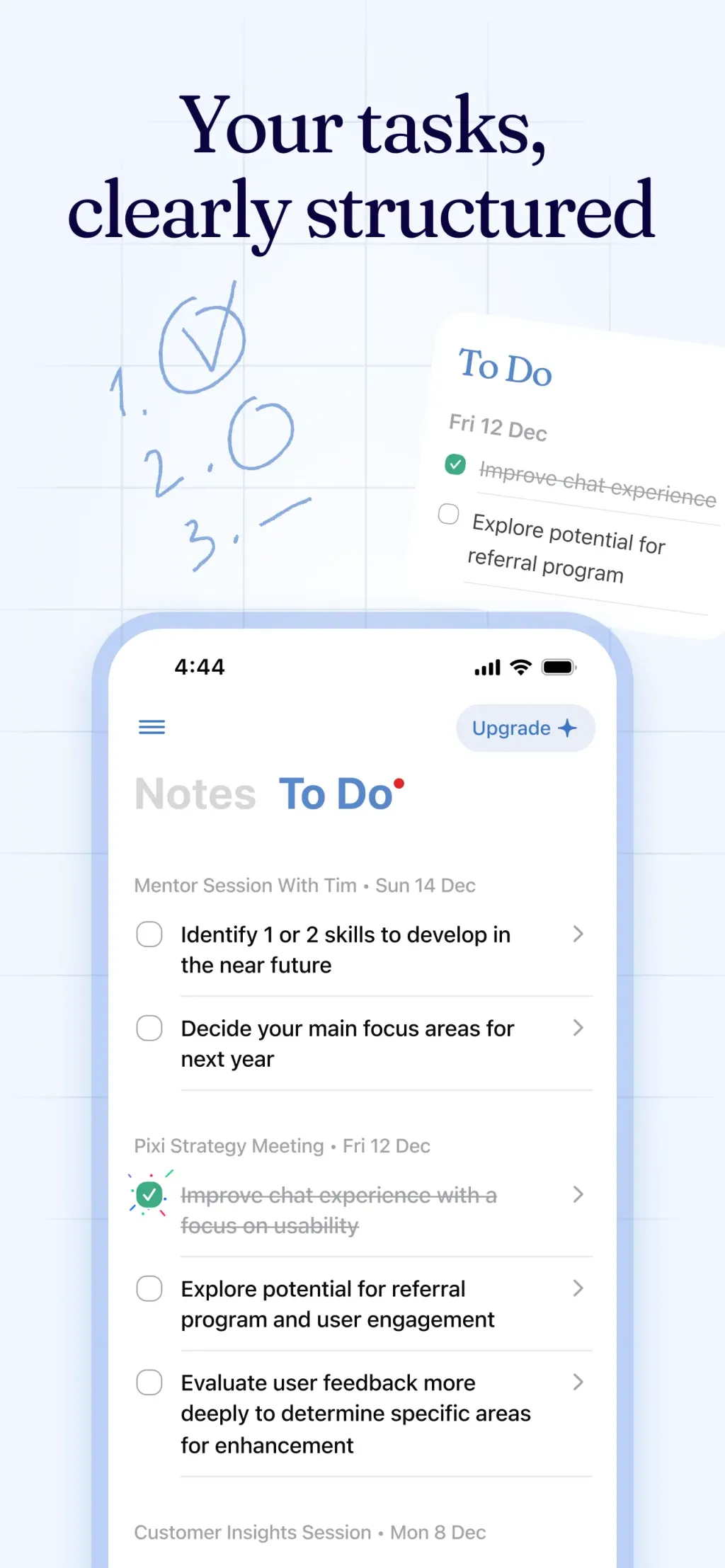 Cue - Smart AI Meeting Notes App Store screenshot 3