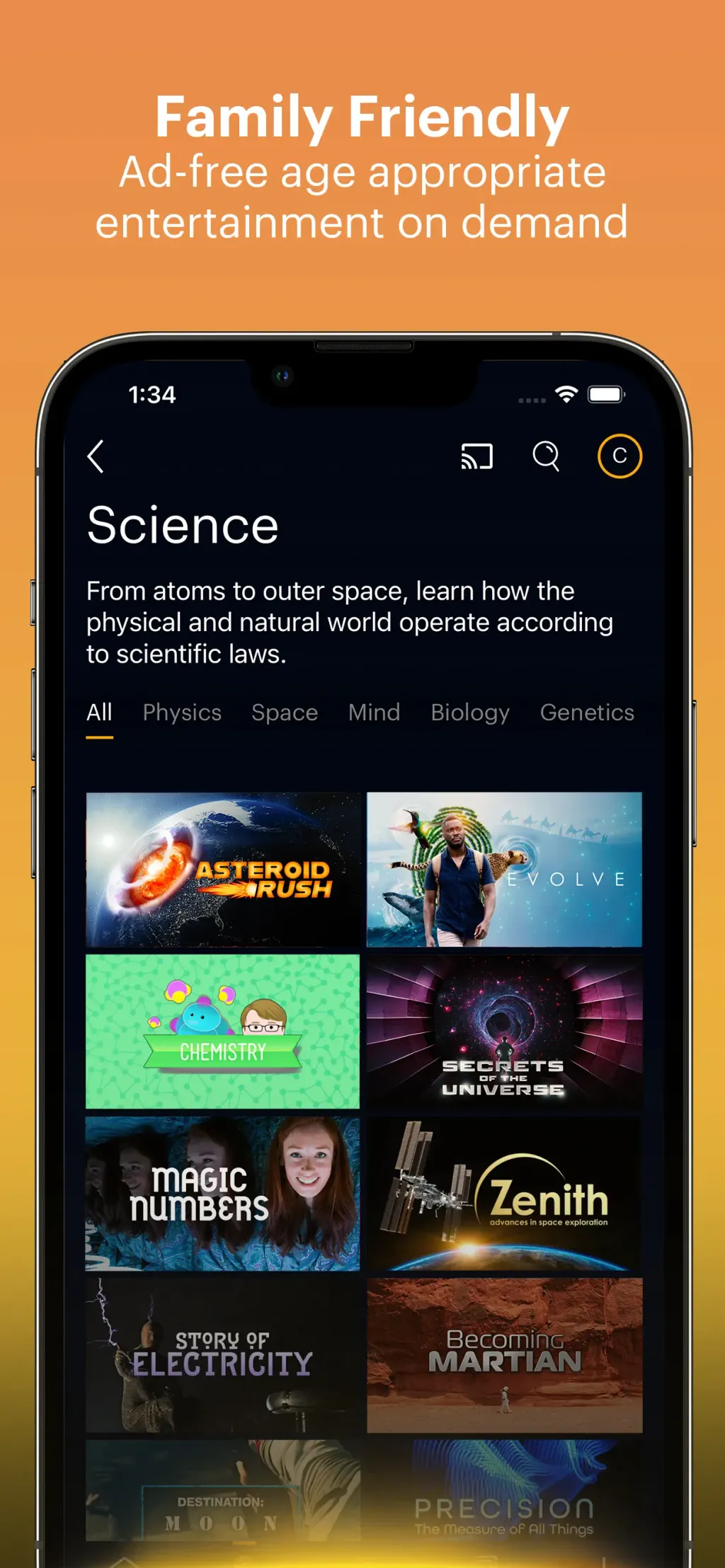 CuriosityStream App Store screenshot 7