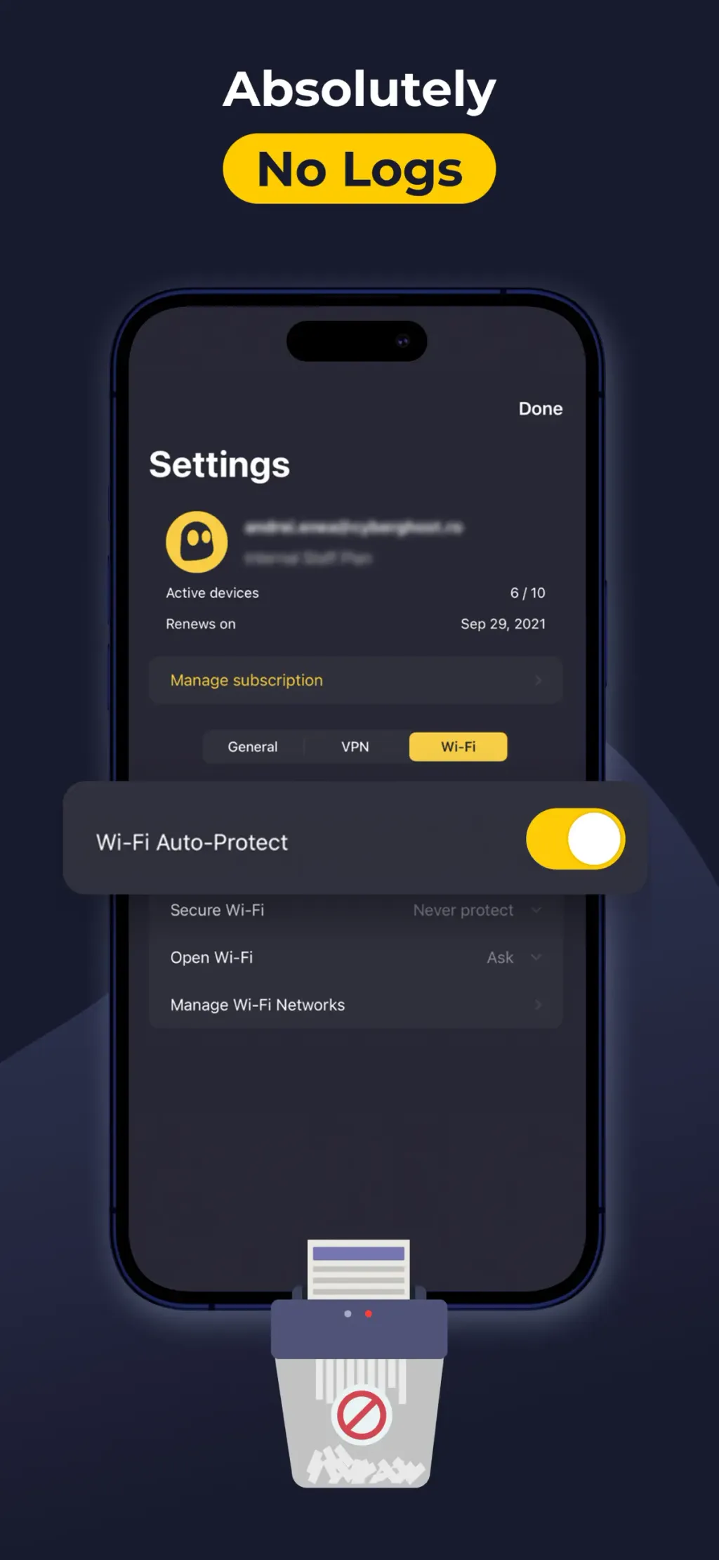CyberGhost: Safe & Private VPN App Store screenshot 3
