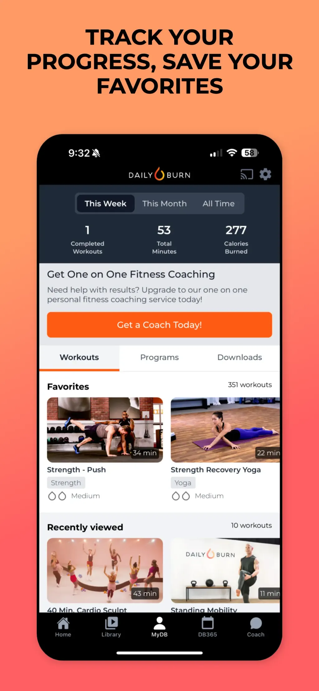 Daily Burn: Workout Coach App Store screenshot 5