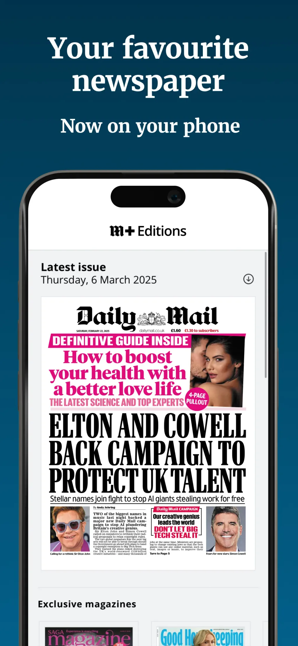 Daily Mail Newspaper App Store screenshot 1