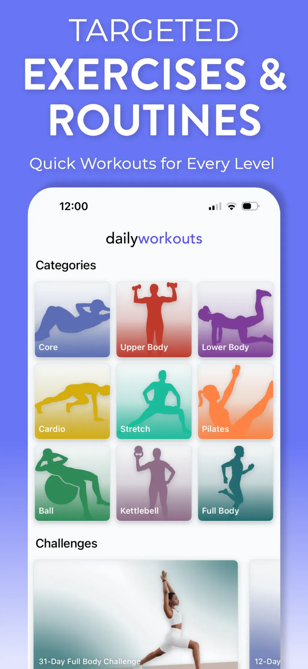 Daily Workouts - Home Fitness screenshot 1