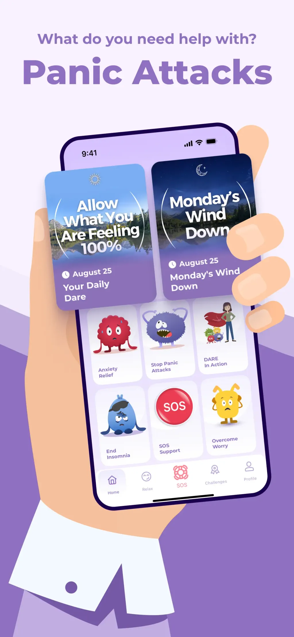 Dare: Panic & Anxiety Relief App Store screenshot 3