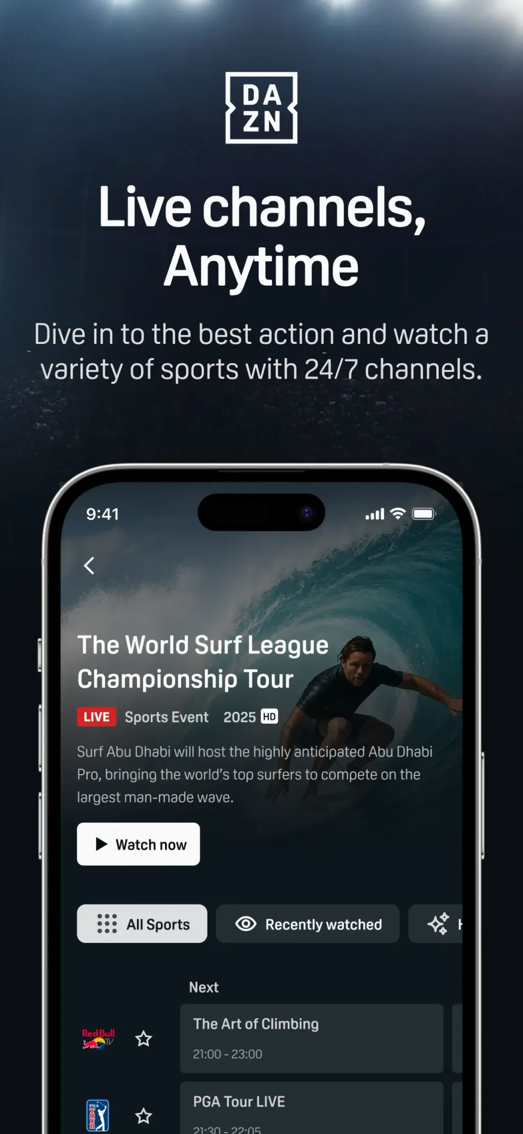 DAZN: Stream Live Sports screenshot 3