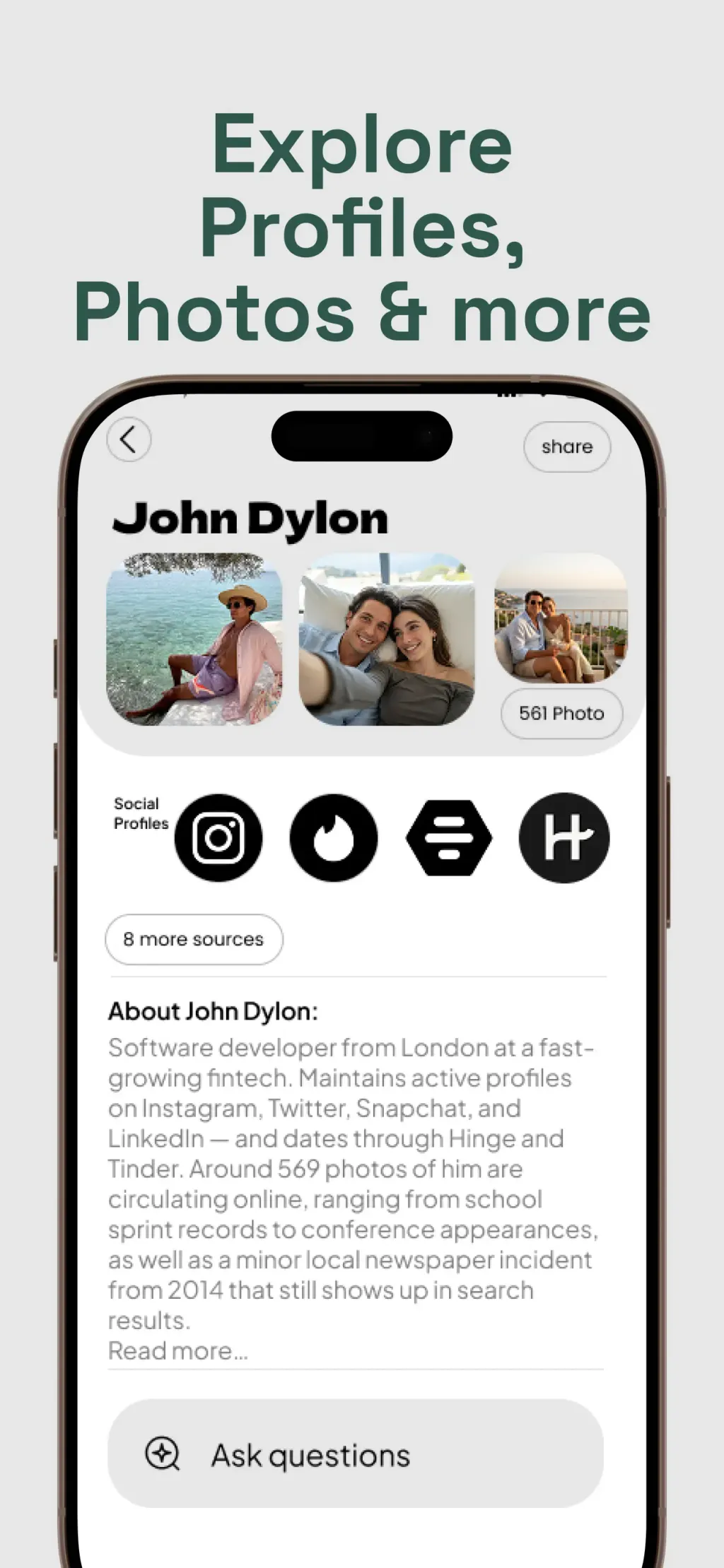 Deepcheck - AI Search App Store screenshot 1
