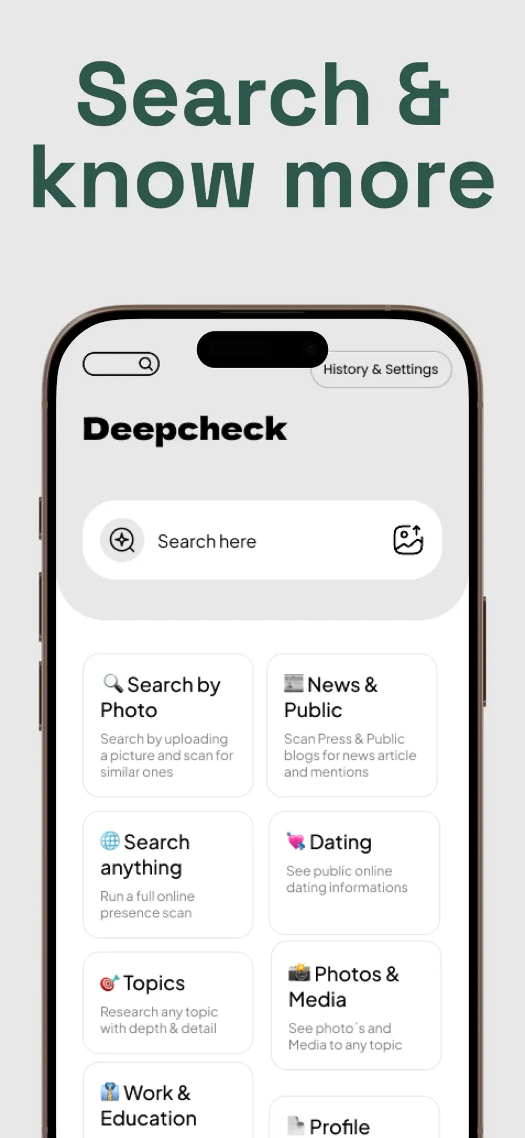 Deepcheck - AI Search App Store screenshot 4