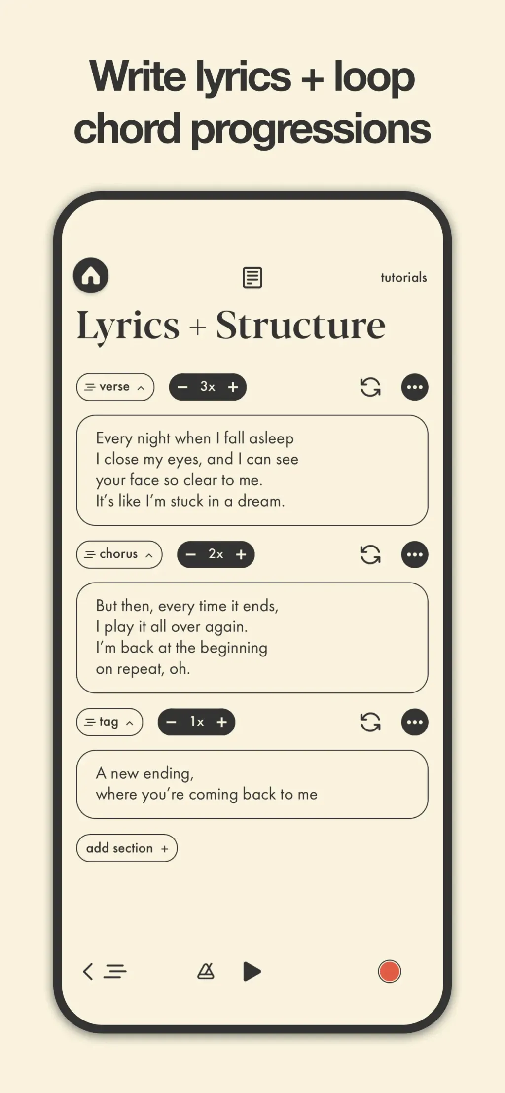 Demo: Songwriting Studio App Store screenshot 5