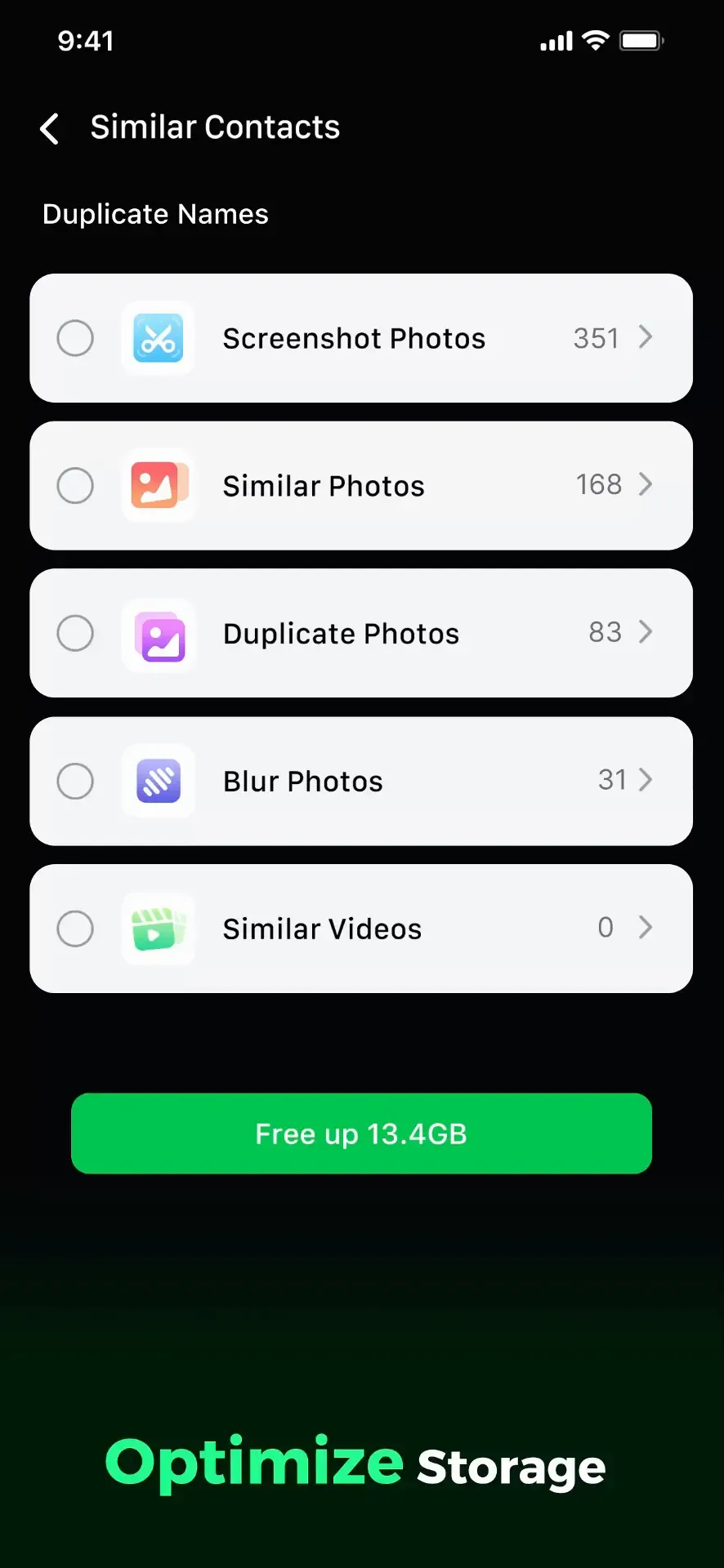 Device Care: Storage & Battery App Store screenshot 1