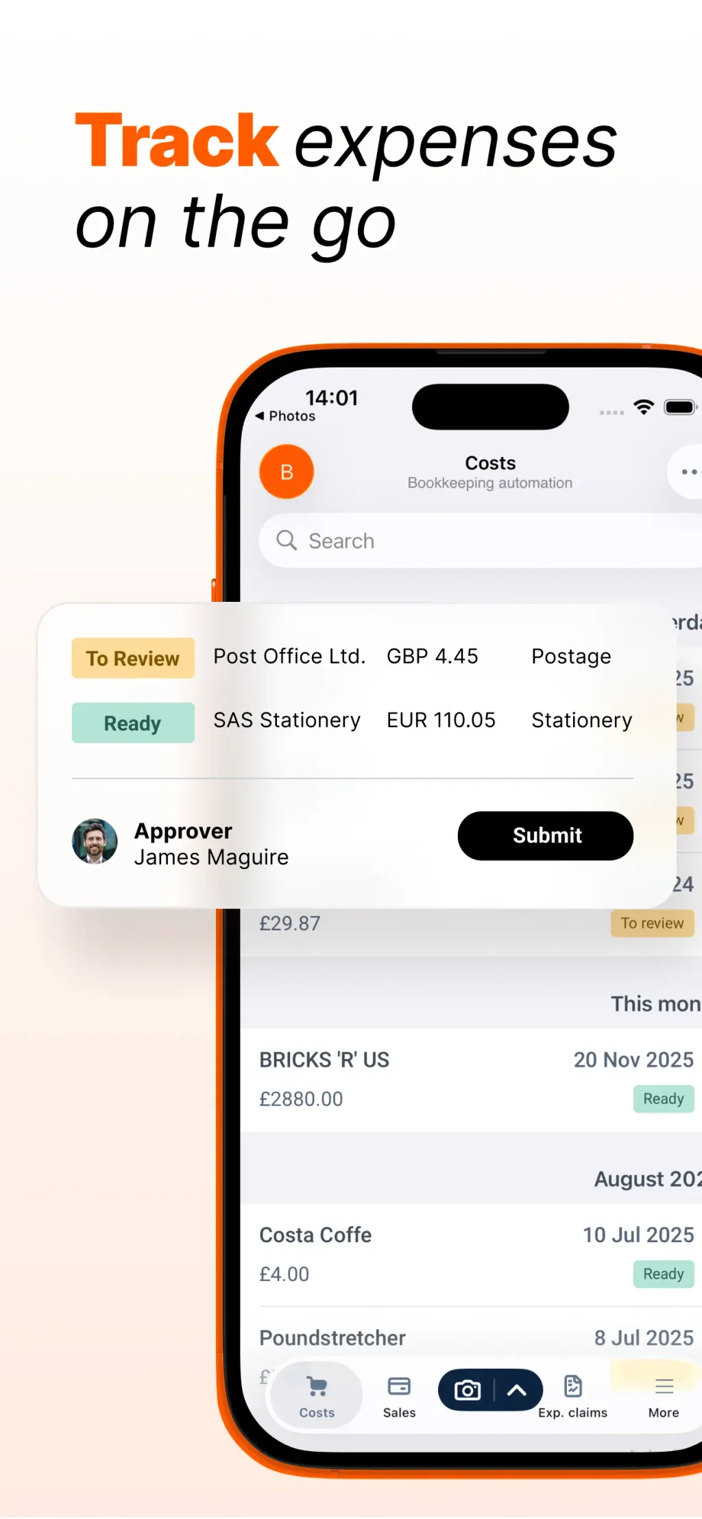 Dext: Expense Tracker App Store screenshot 5