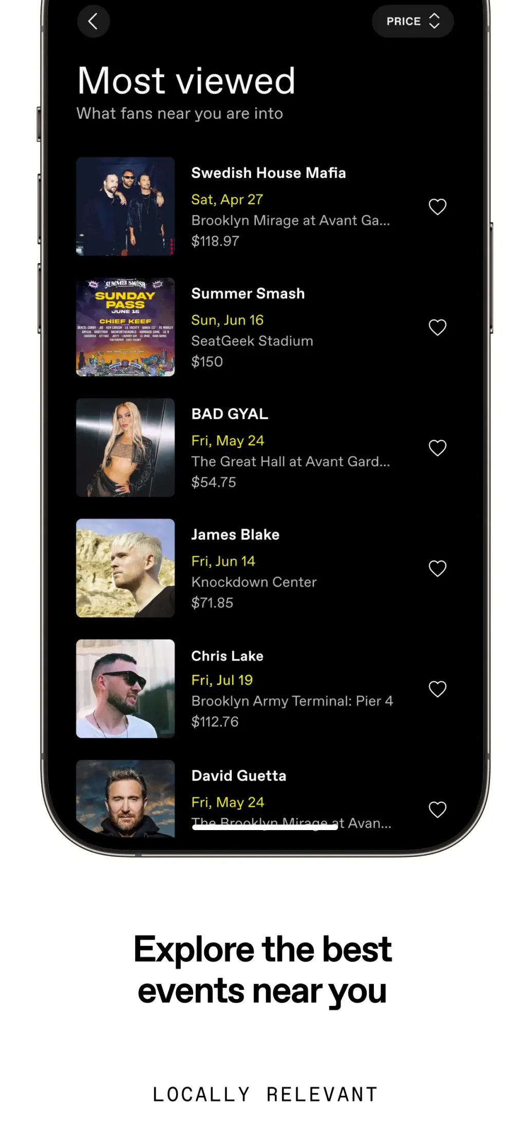 DICE: Live Shows App Store screenshot 2