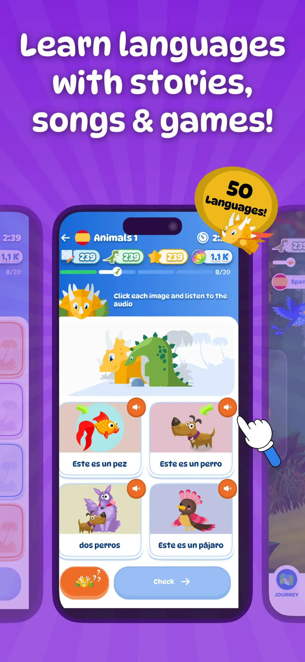 Dinolingo: Language Learning App Store screenshot 1