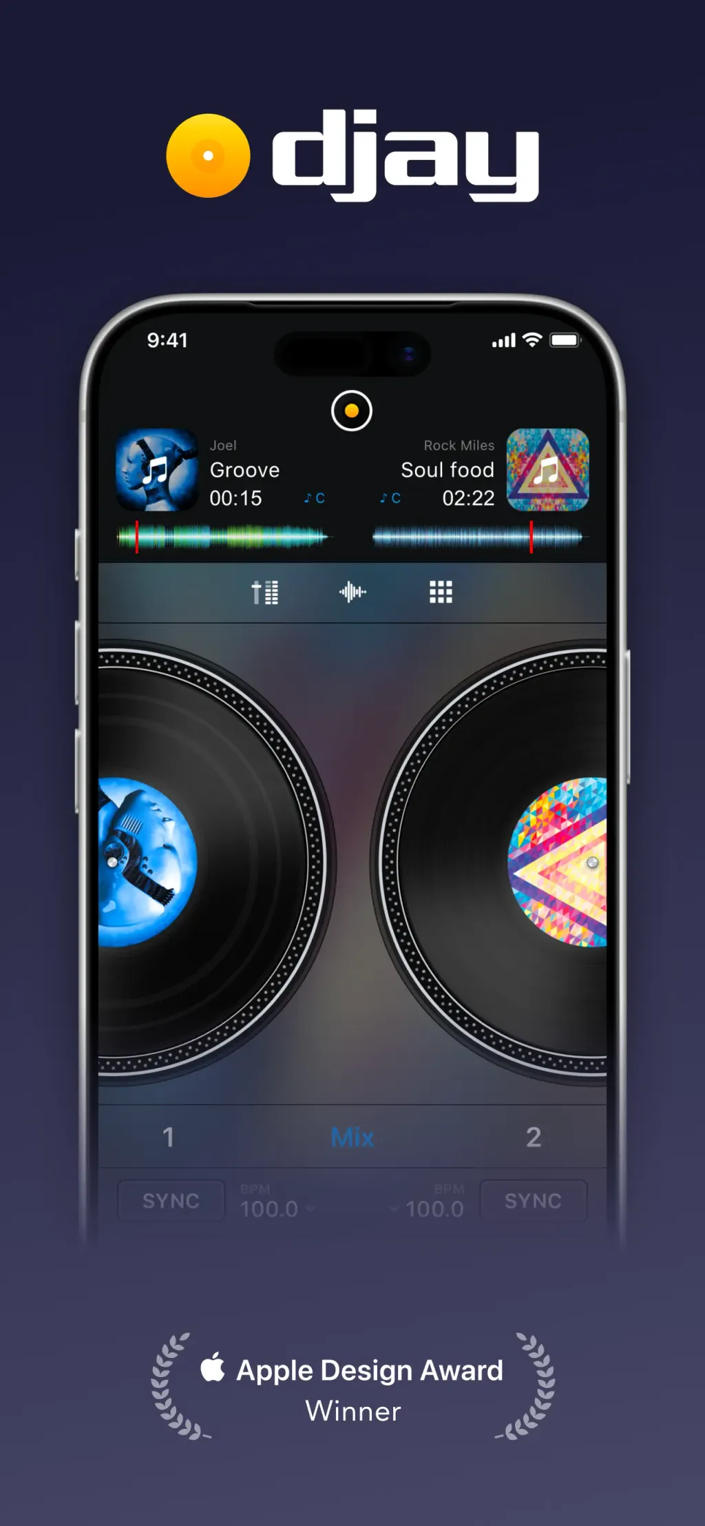 djay - DJ App & AI Mixer App Store screenshot 1