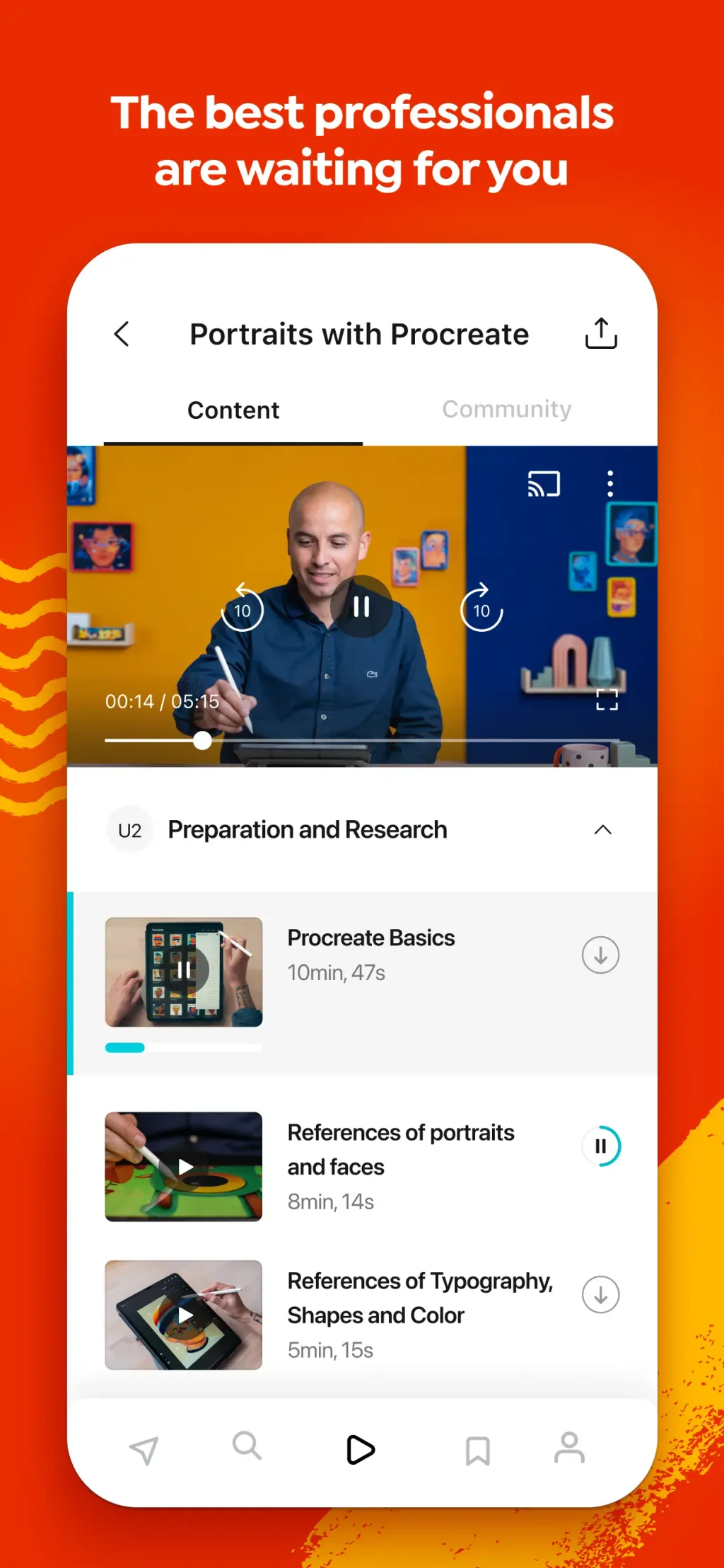 Domestika - Online courses App Store screenshot 2