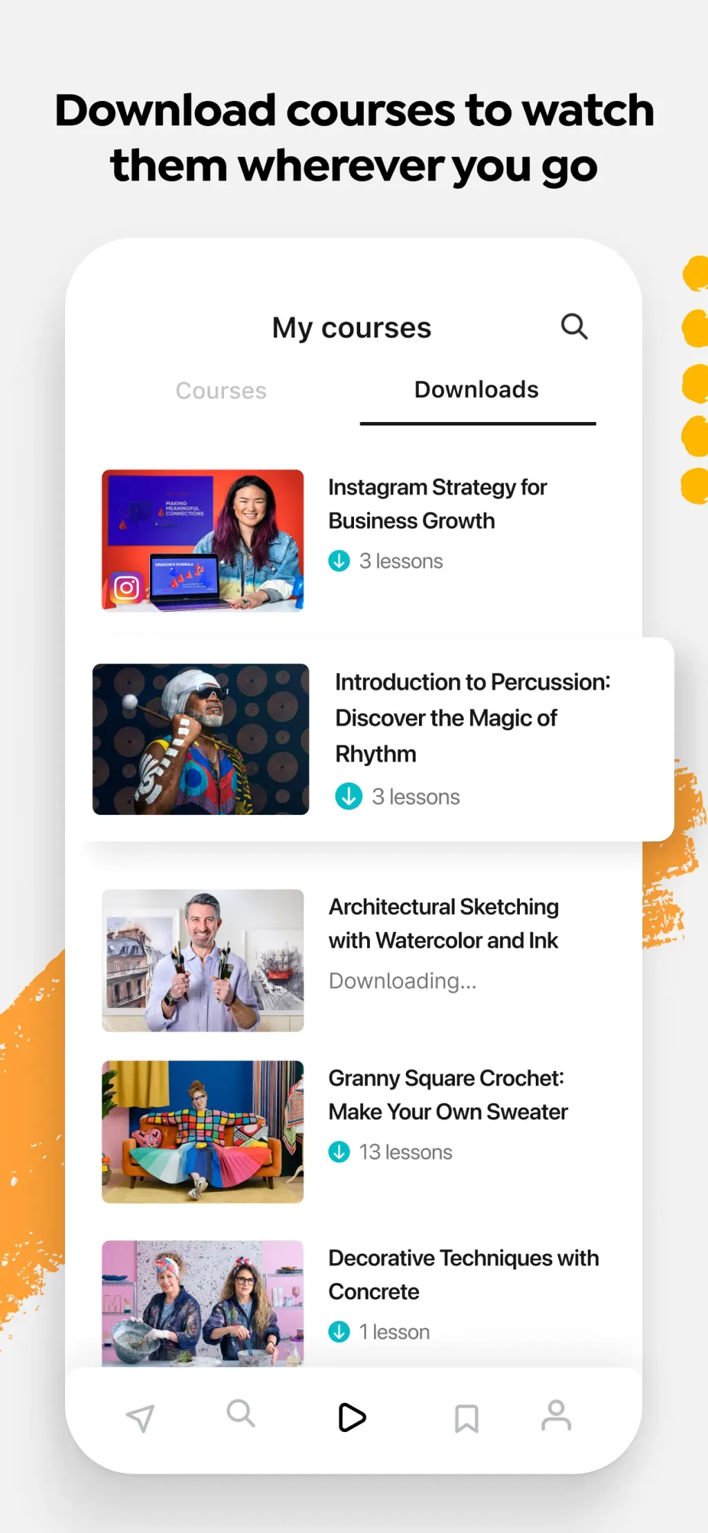 Domestika - Online courses App Store screenshot 3