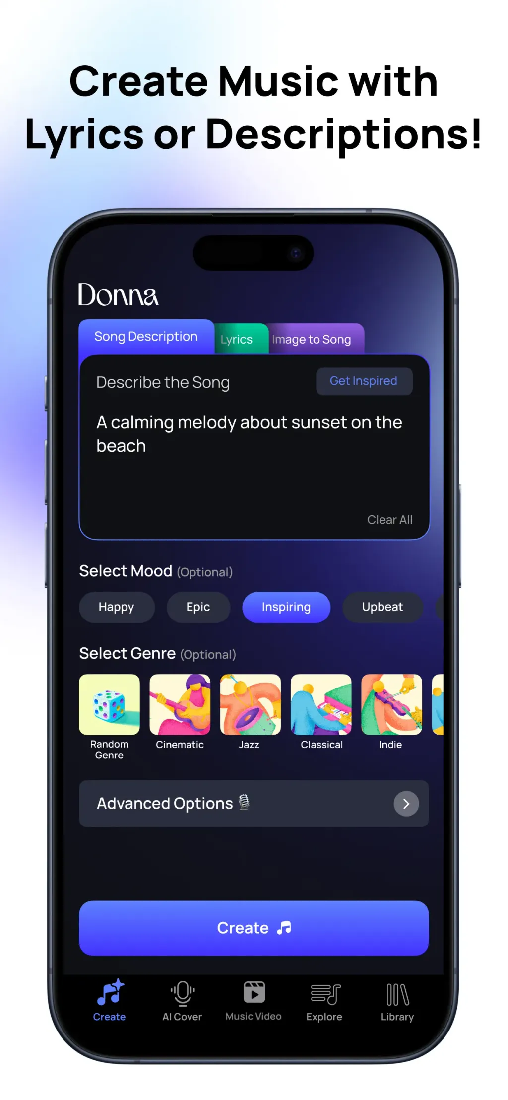 Donna AI Song & Music Maker App Store screenshot 2