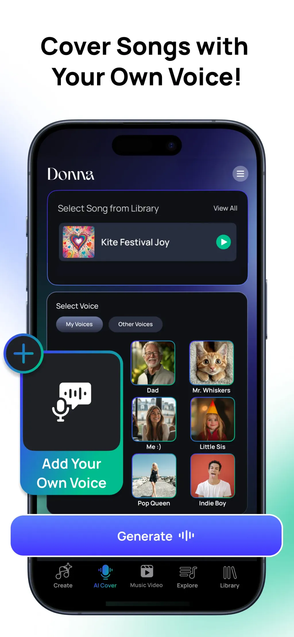 Donna AI Song & Music Maker App Store screenshot 3