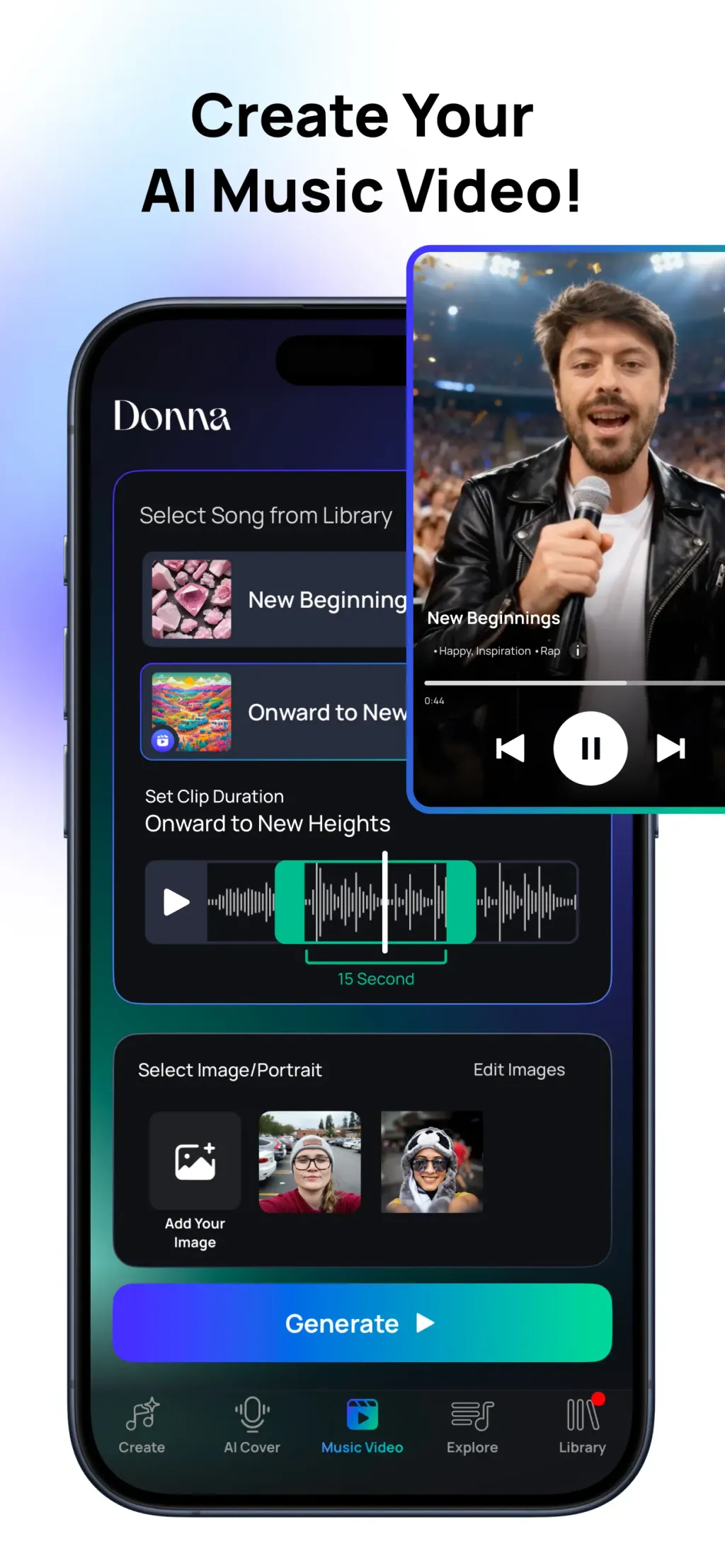 Donna AI Song & Music Maker App Store screenshot 4