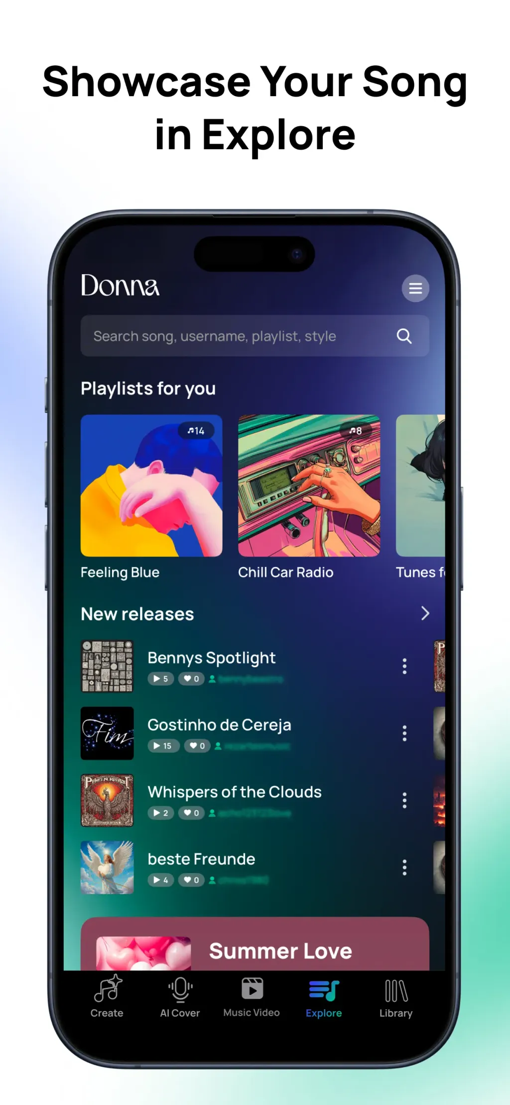 Donna AI Song & Music Maker App Store screenshot 7