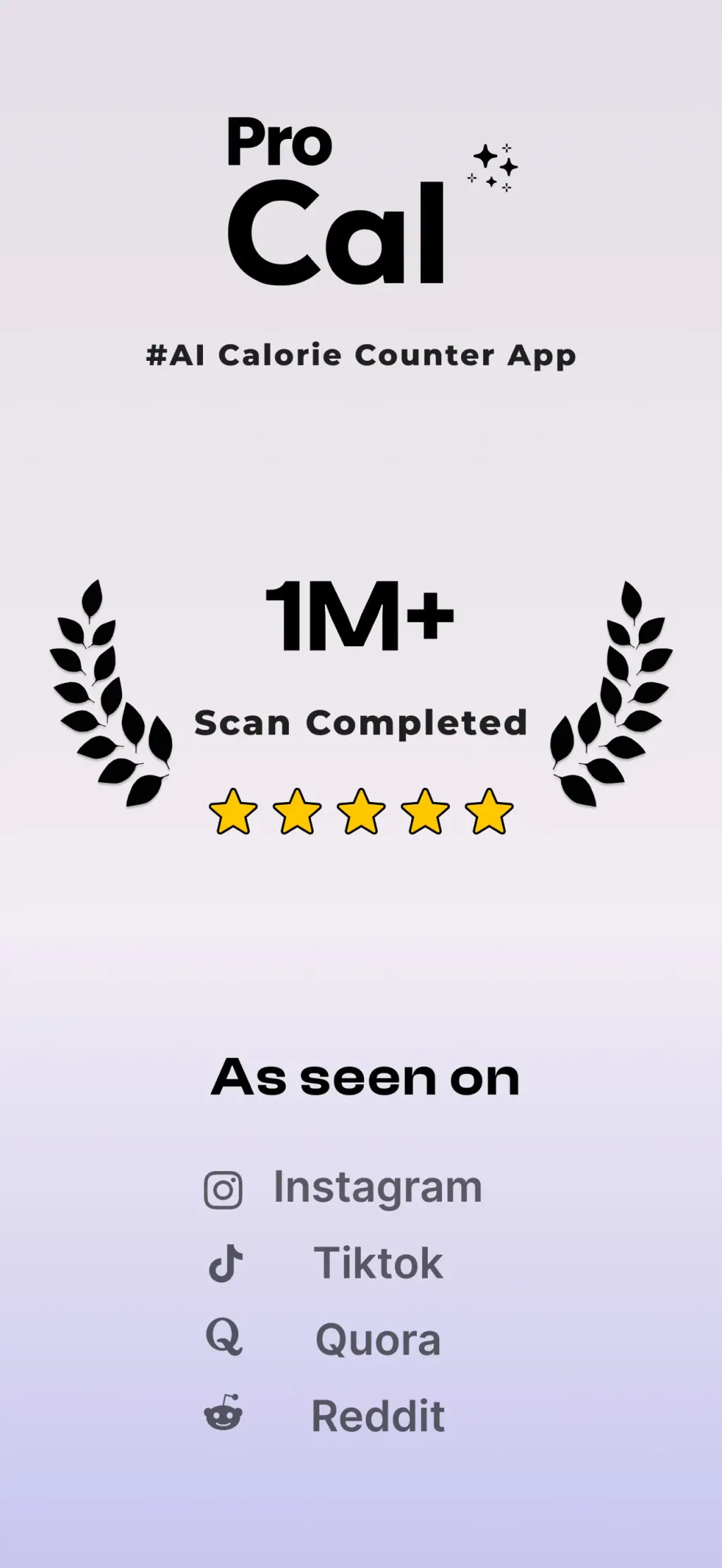 Pro Cal - AI Calorie counter App Store screenshot 1