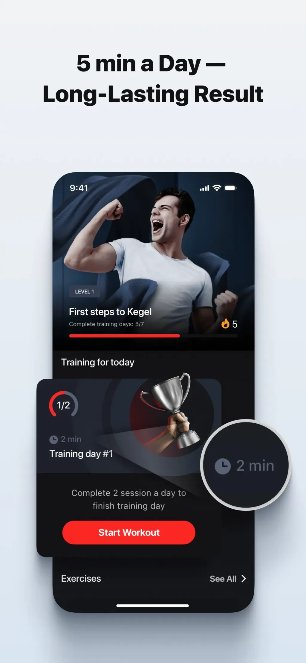 Dr. Kegel: For Men’s Health App Store screenshot 2
