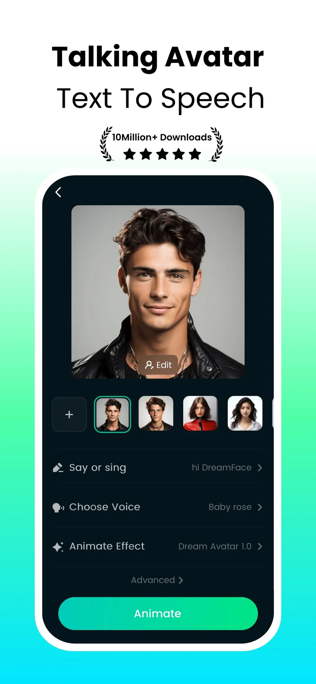 DreamFace: AI Video Generator App Store screenshot 1