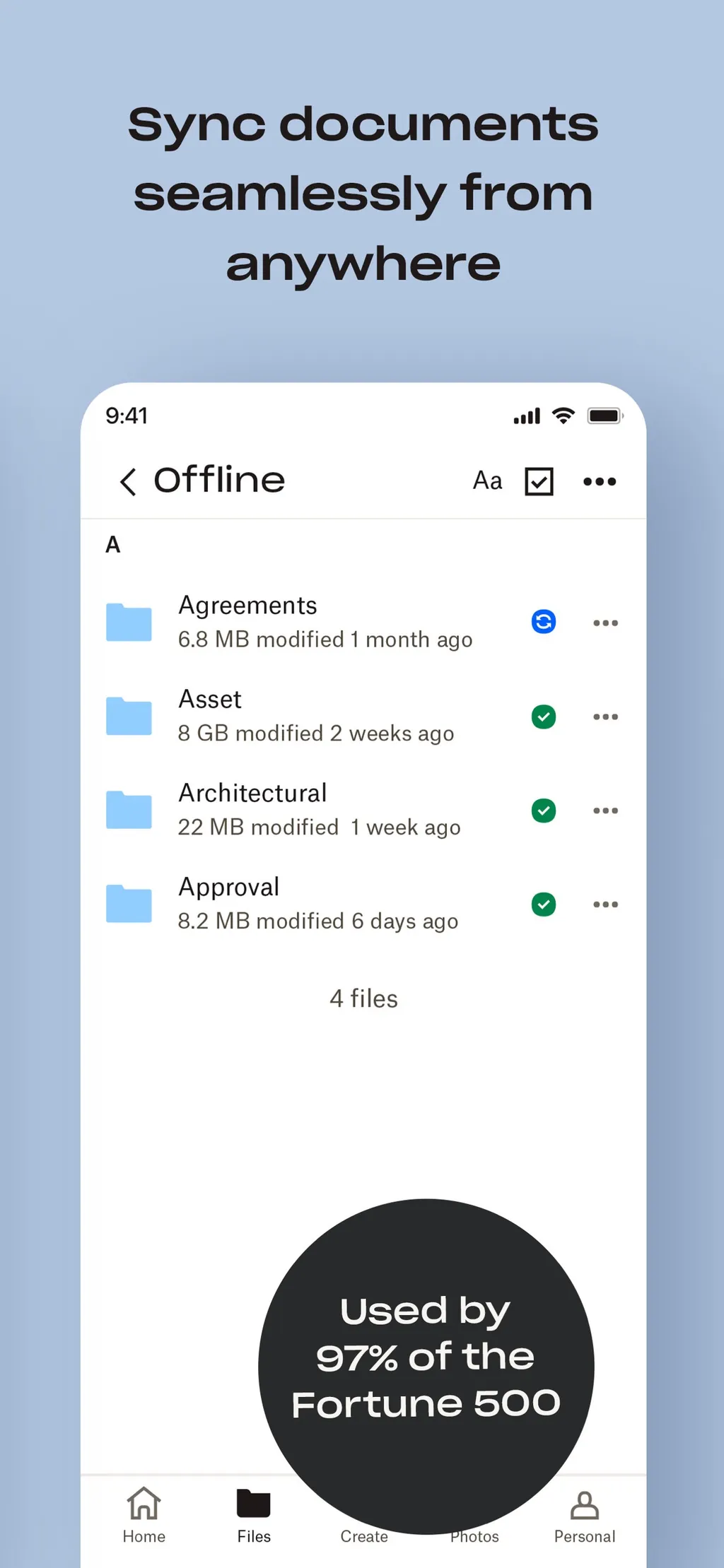 Dropbox: Cloud Storage Backup App Store screenshot 6