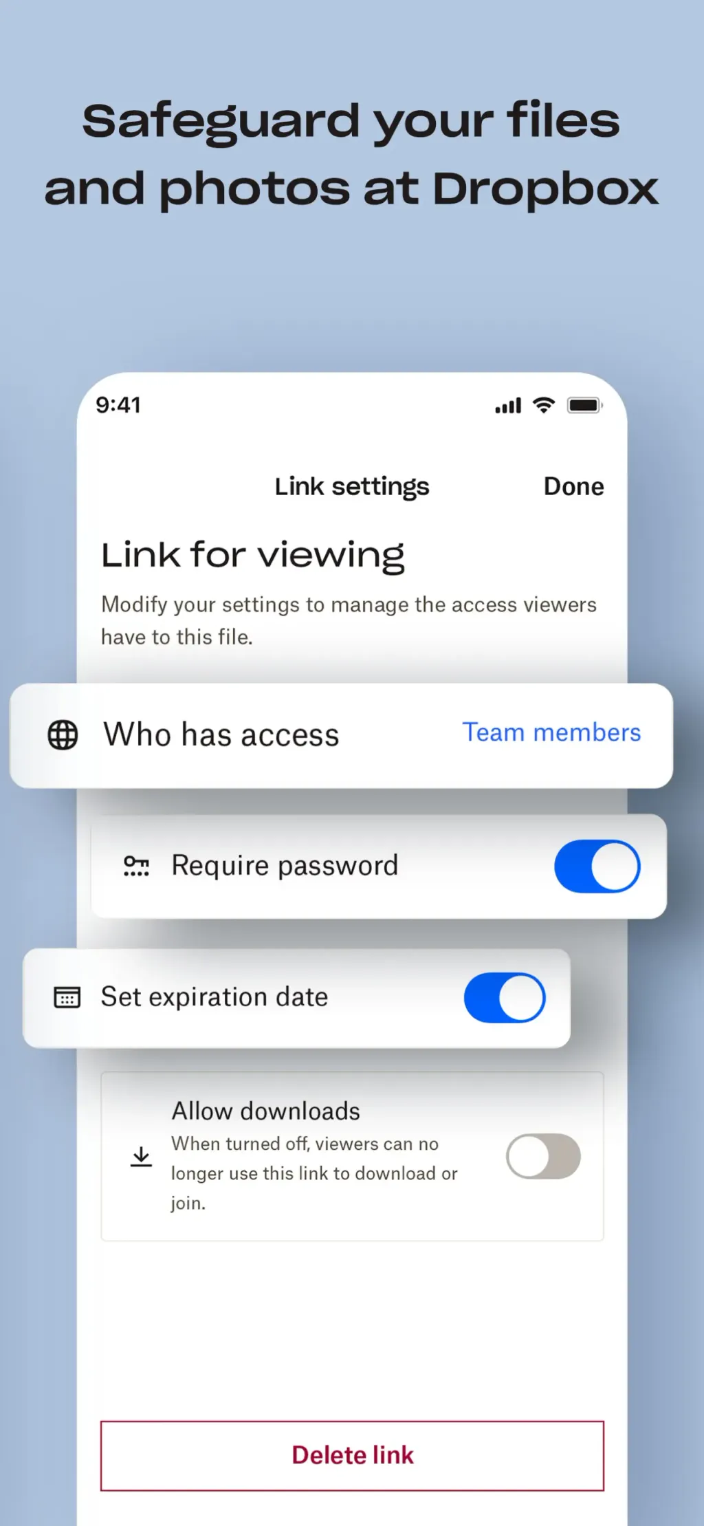 Dropbox: Cloud Storage Backup App Store screenshot 7