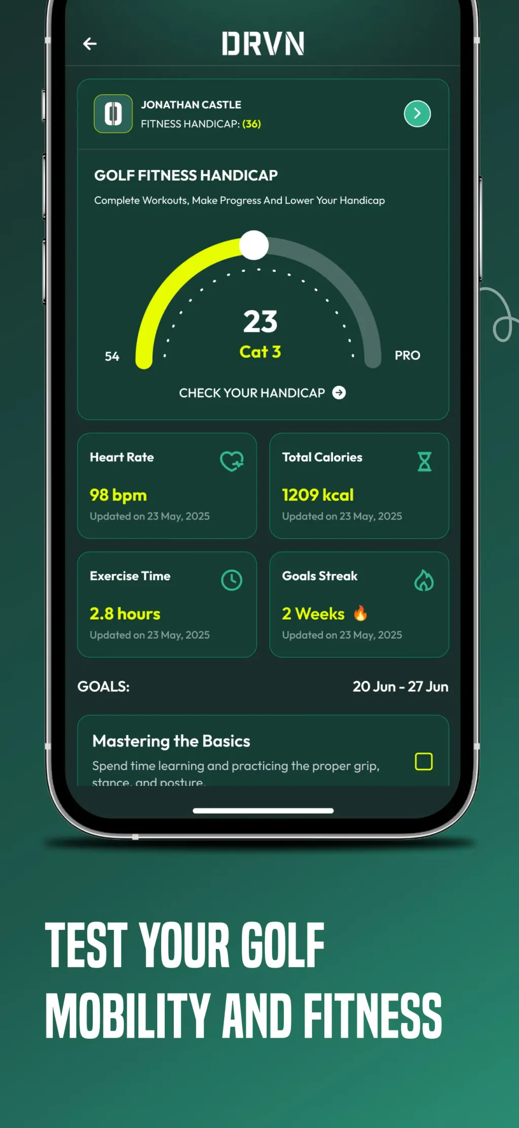 DRVN - Golf & Gym Workouts App Store screenshot 2