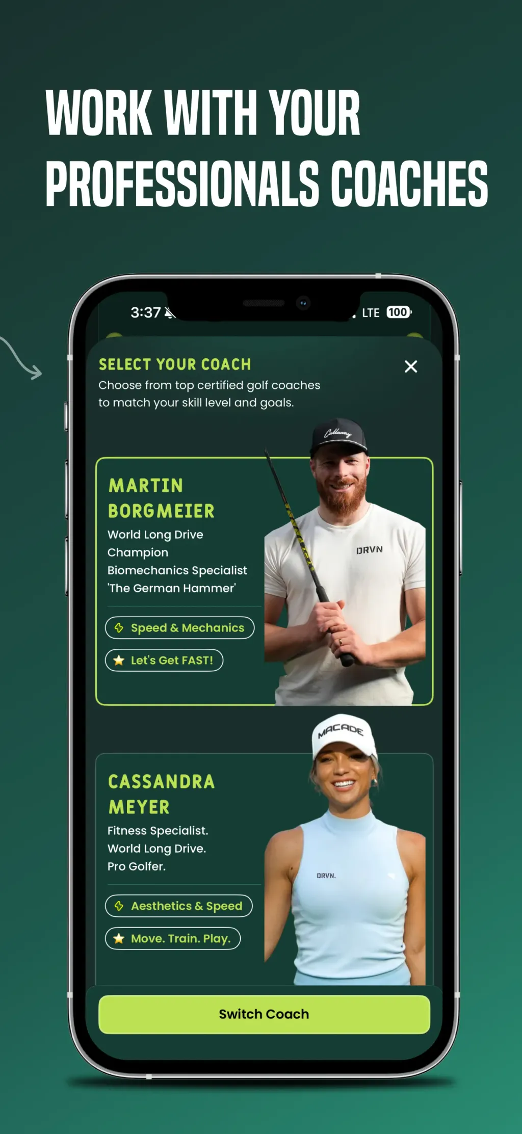 DRVN - Golf & Gym Workouts App Store screenshot 3