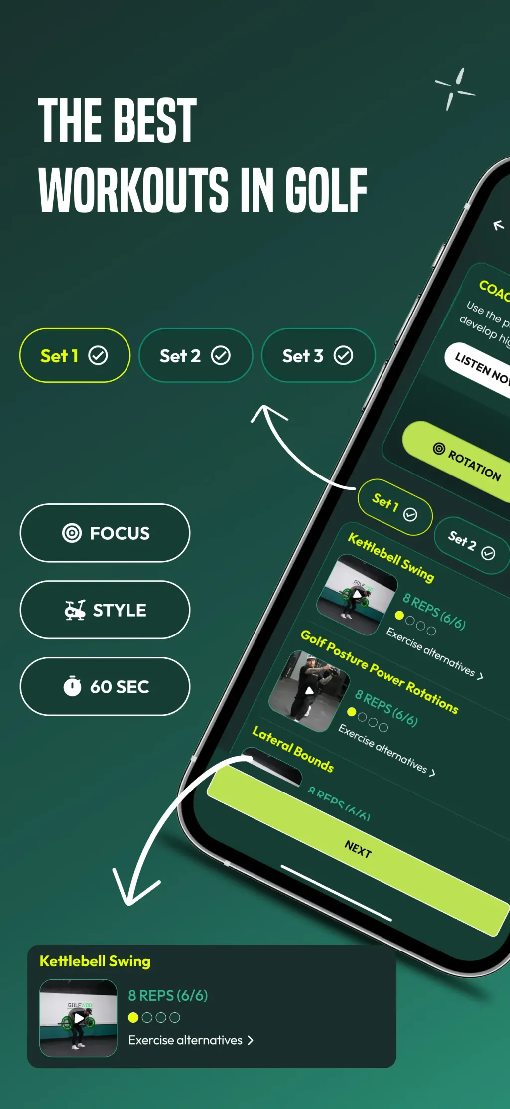 DRVN - Golf & Gym Workouts App Store screenshot 6