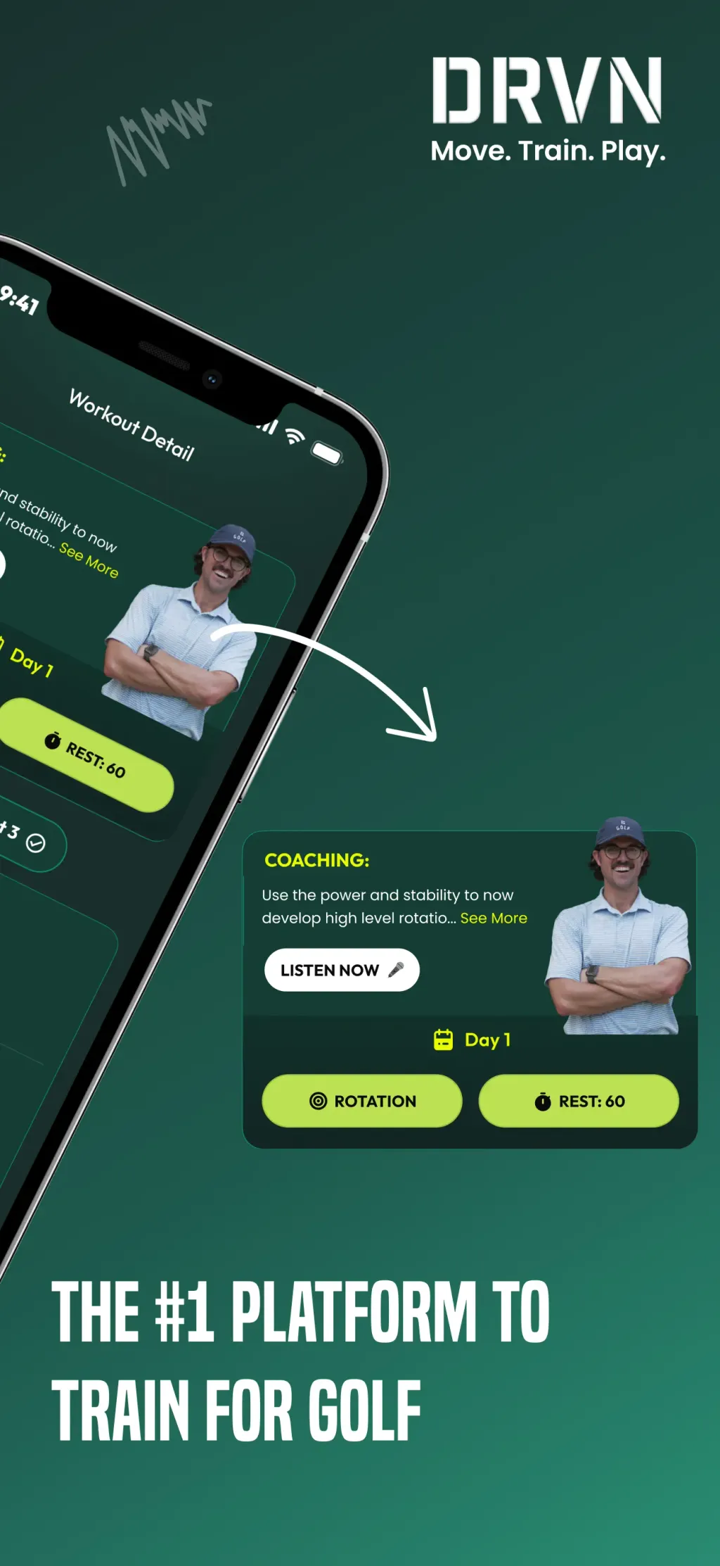 DRVN - Golf & Gym Workouts App Store screenshot 7