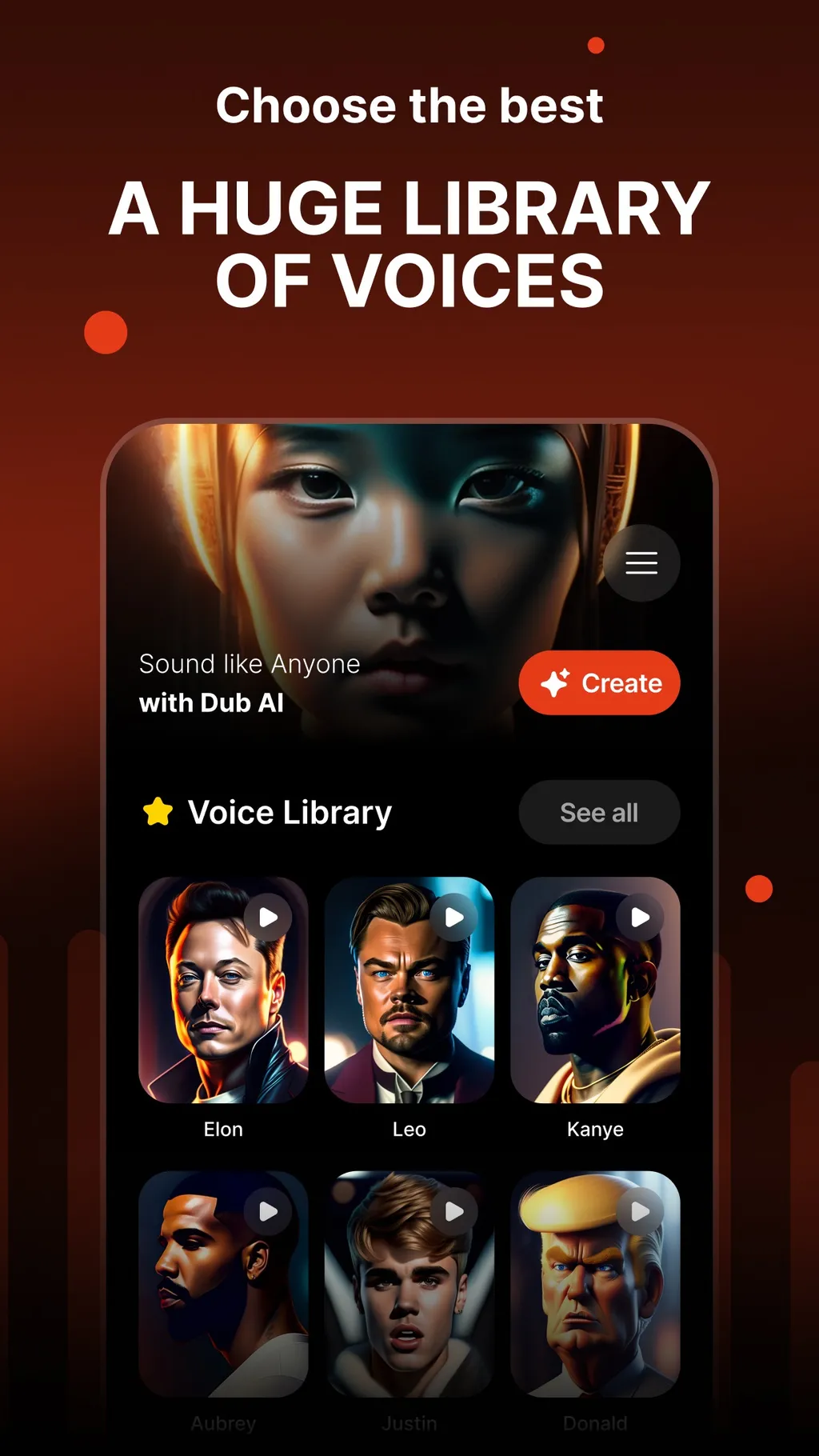 Dub Ai: Voice Cloning Ai App Store screenshot 1