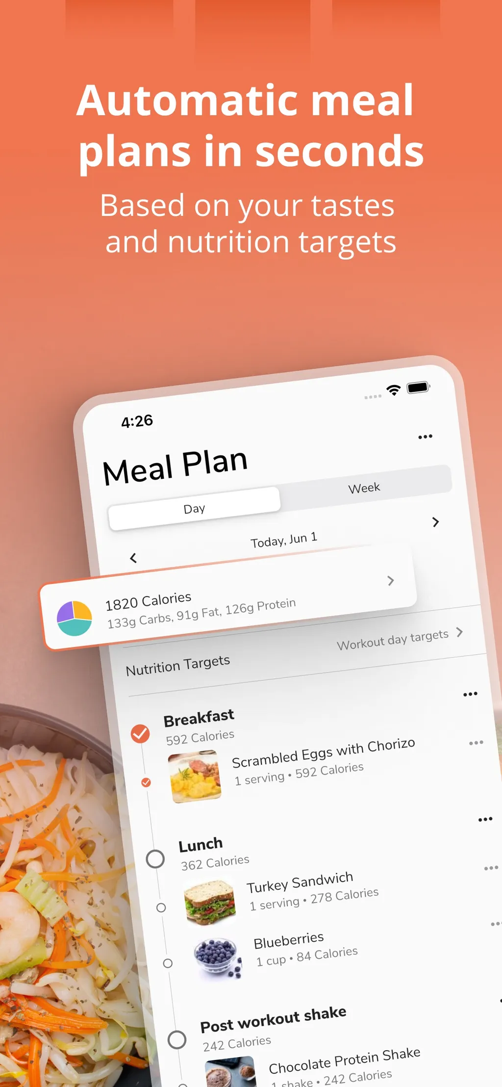 Eat This Much - Meal Planner App Store screenshot 1