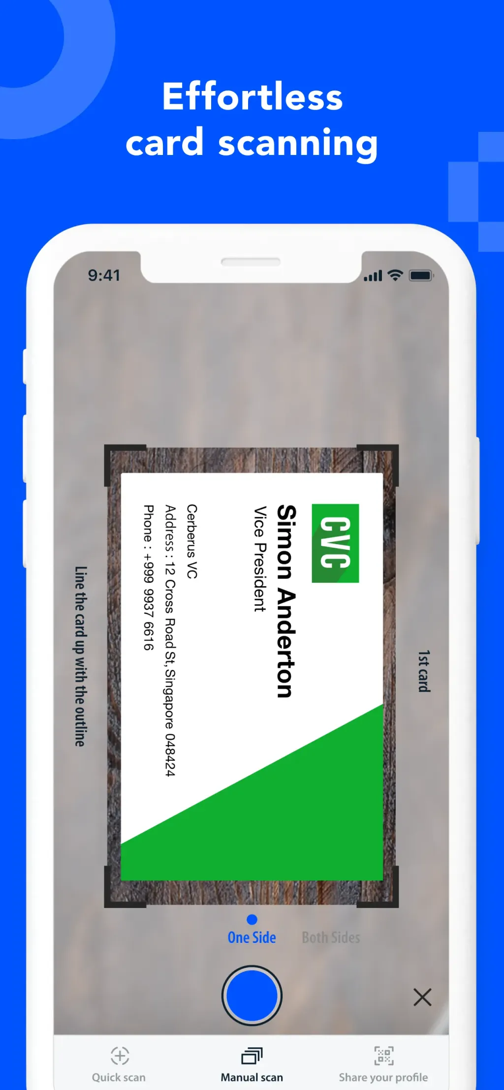 Eight: Business Card Manager App Store screenshot 1