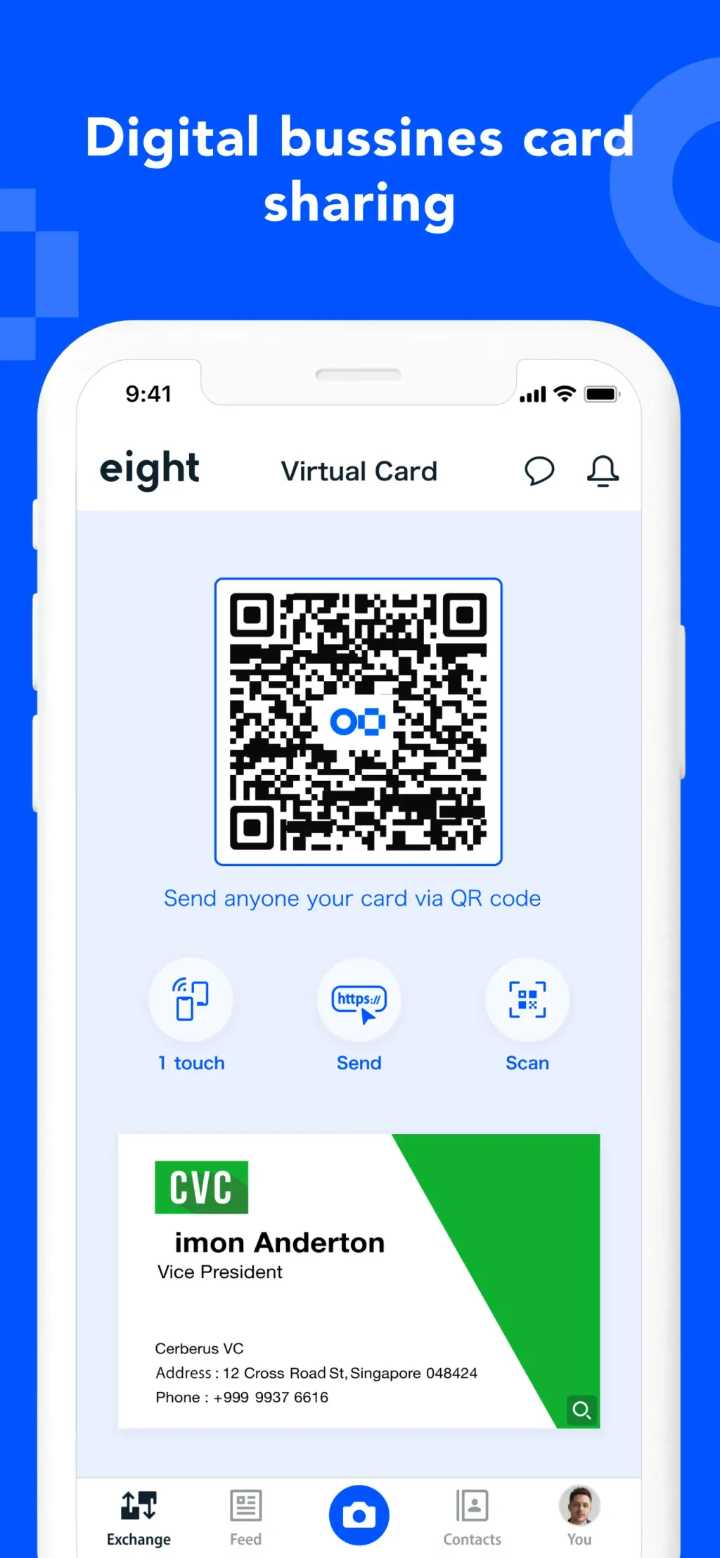 Eight: Business Card Manager App Store screenshot 2