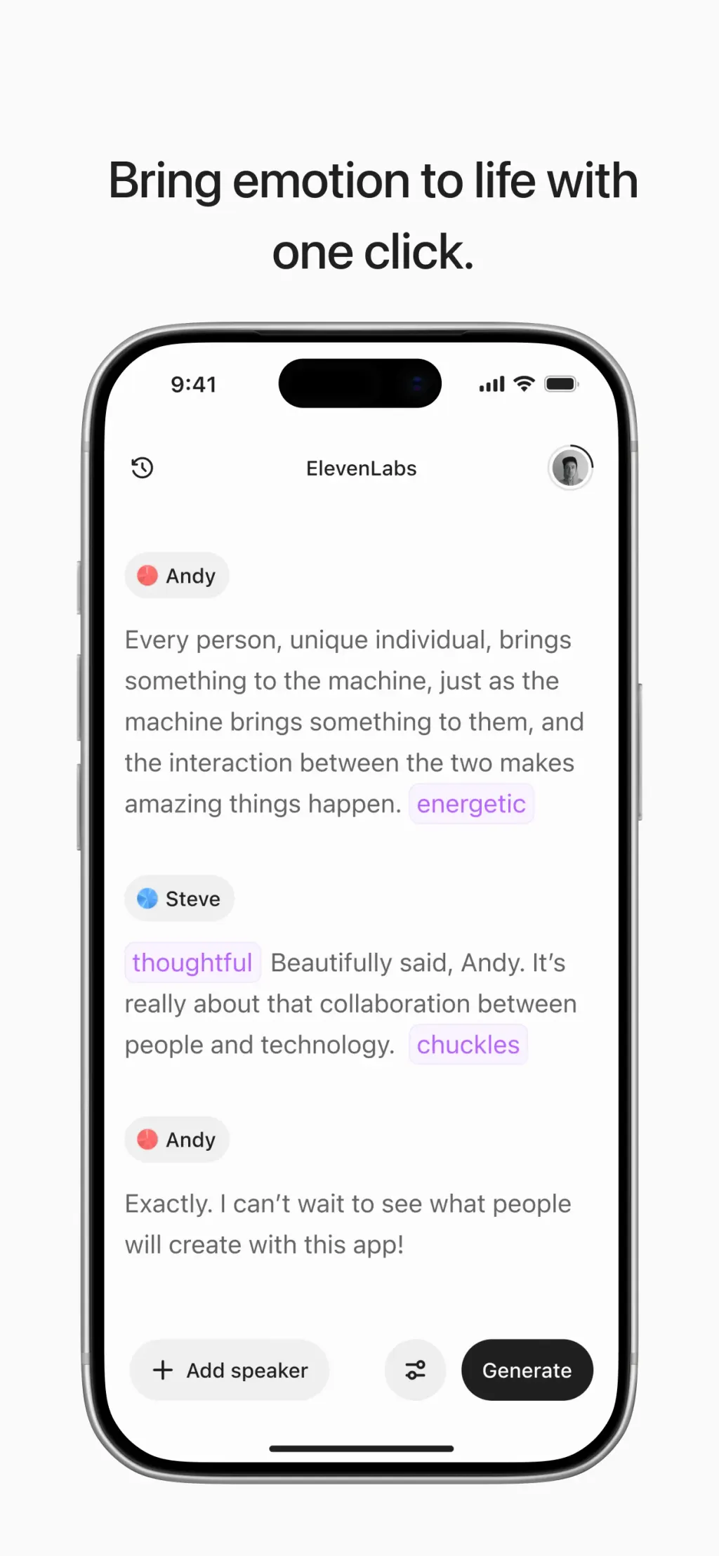 ElevenLabs: AI Voice Generator App Store screenshot 7