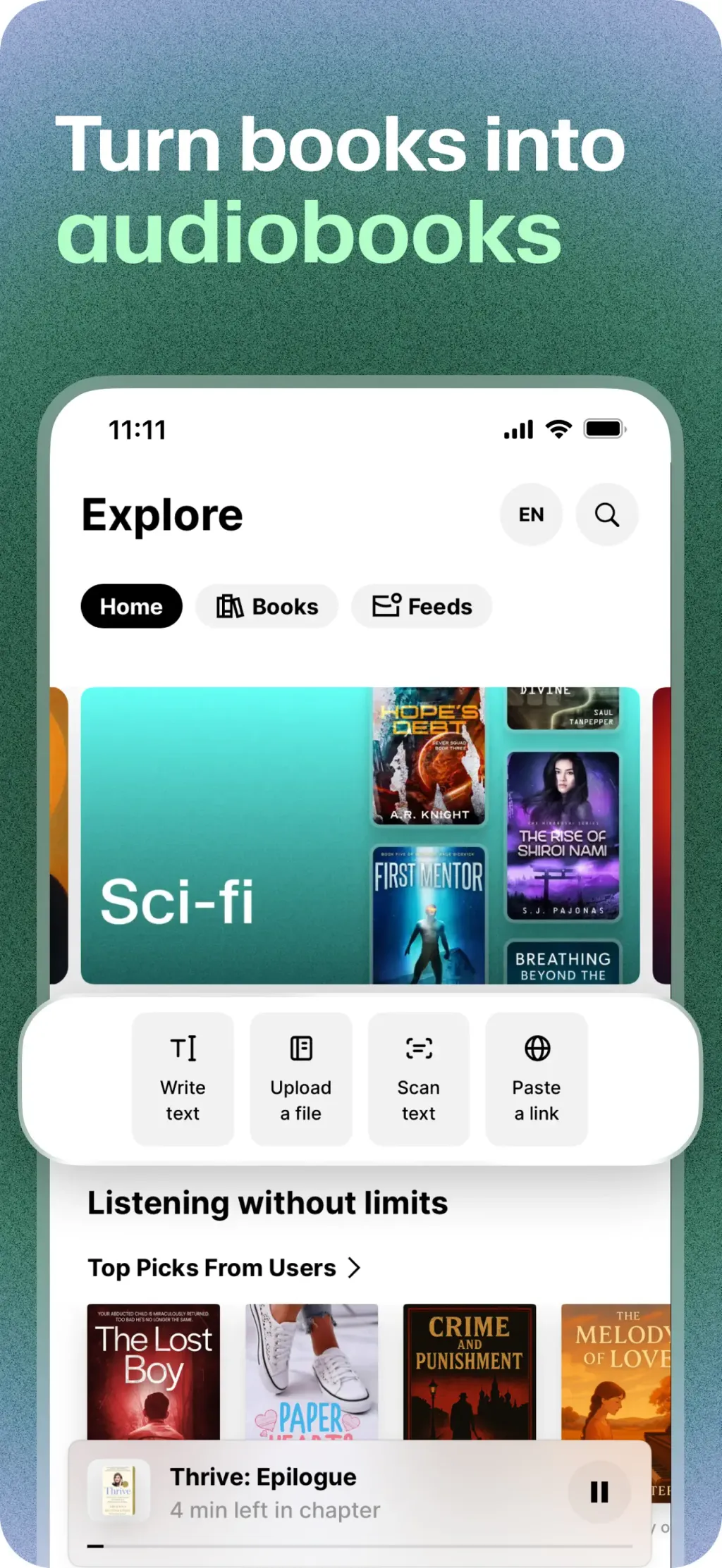 ElevenReader: Read Books Aloud App Store screenshot 2