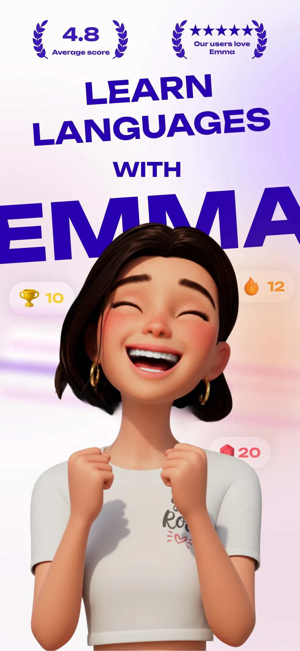 Emma: Learn Languages App Store screenshot 1