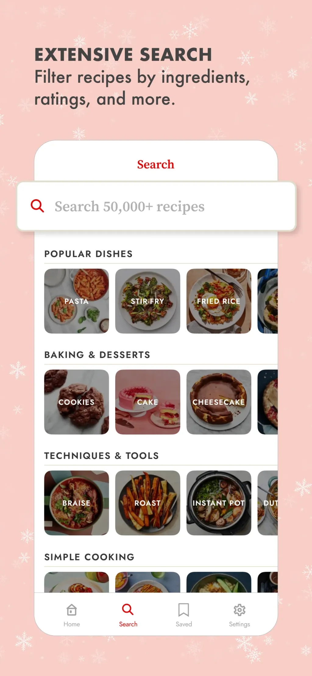 Epicurious App Store screenshot 1