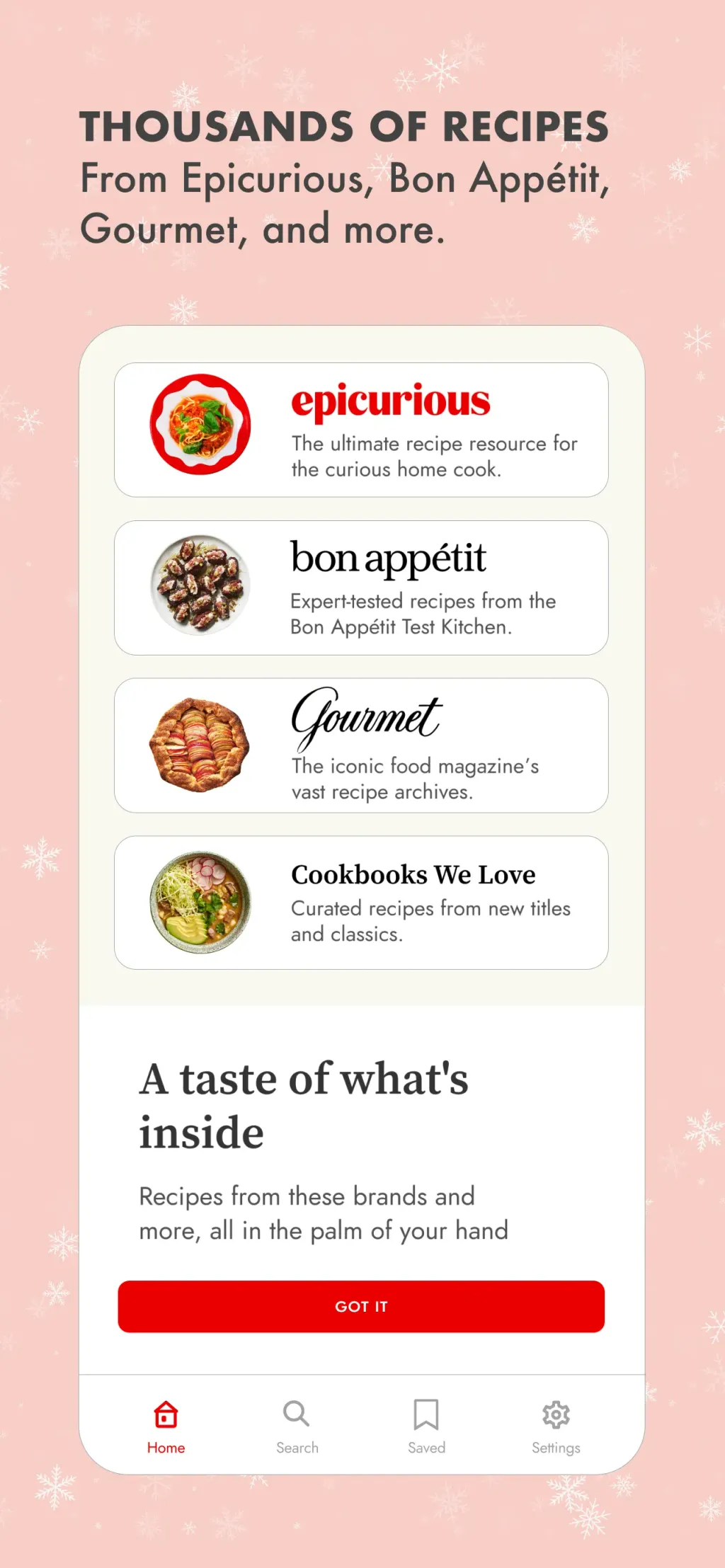 Epicurious App Store screenshot 5