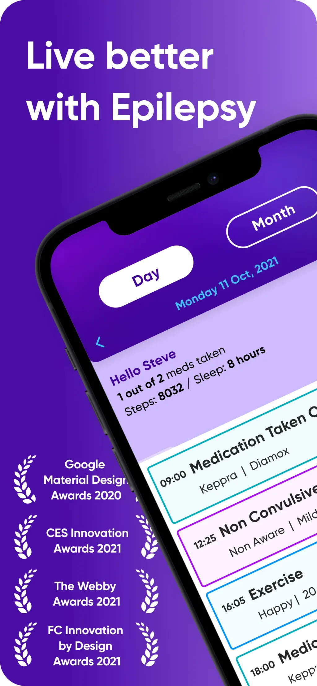 Epsy: Seizure Log for Epilepsy App Store screenshot 1