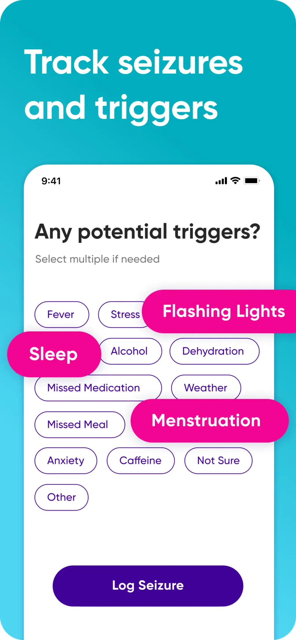 Epsy: Seizure Log for Epilepsy screenshot 1